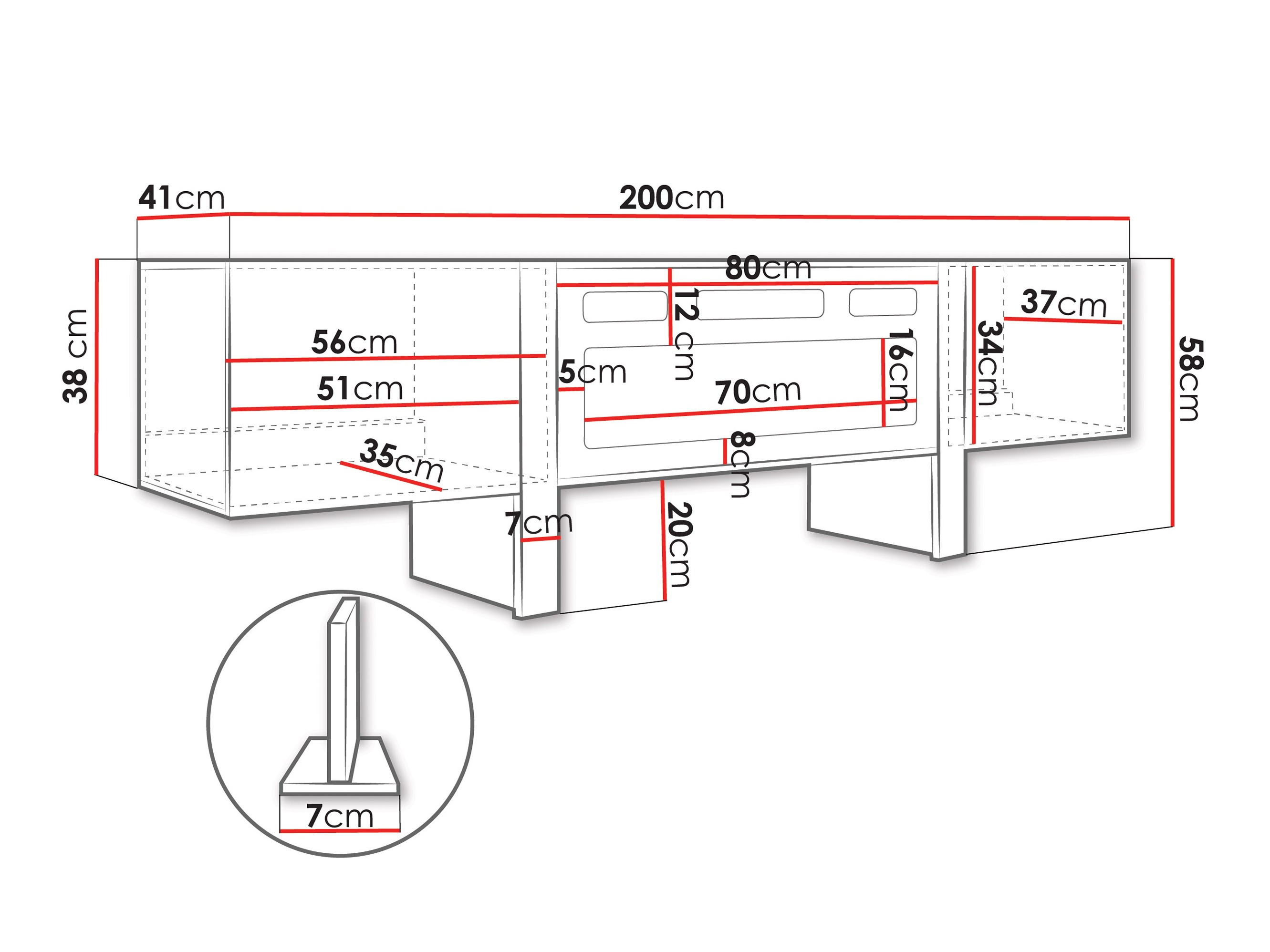 Meuble TV Sorfloi 103