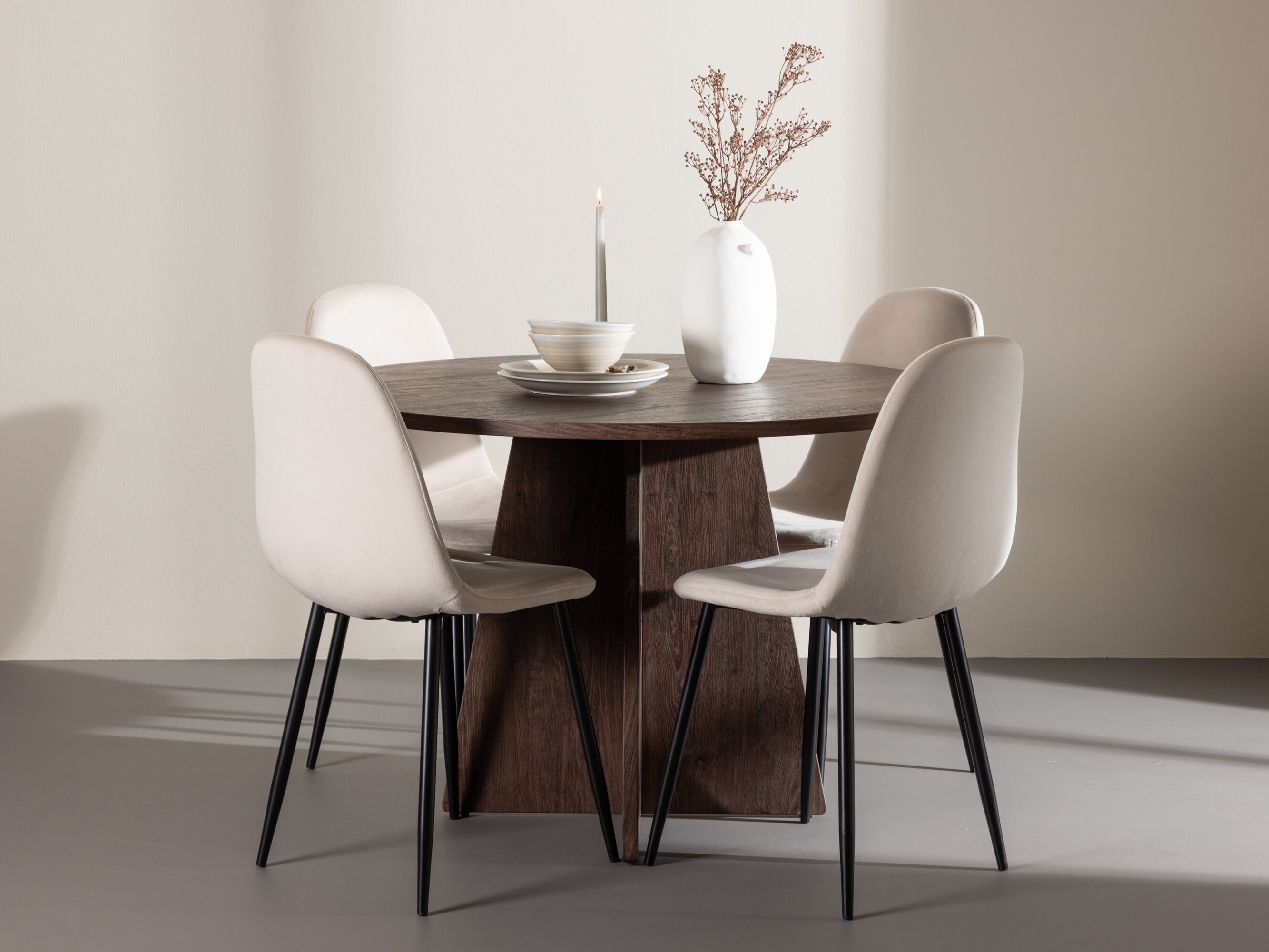 Salle à manger complète Dallas 5009 (Beige)