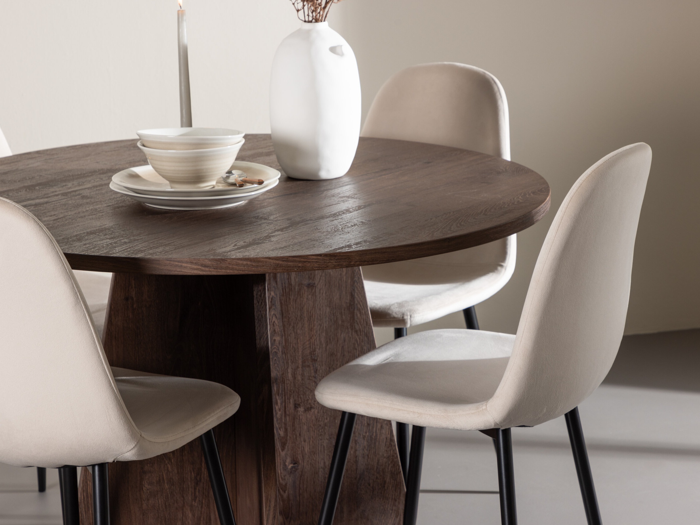 Salle à manger complète Dallas 5009 (Beige)