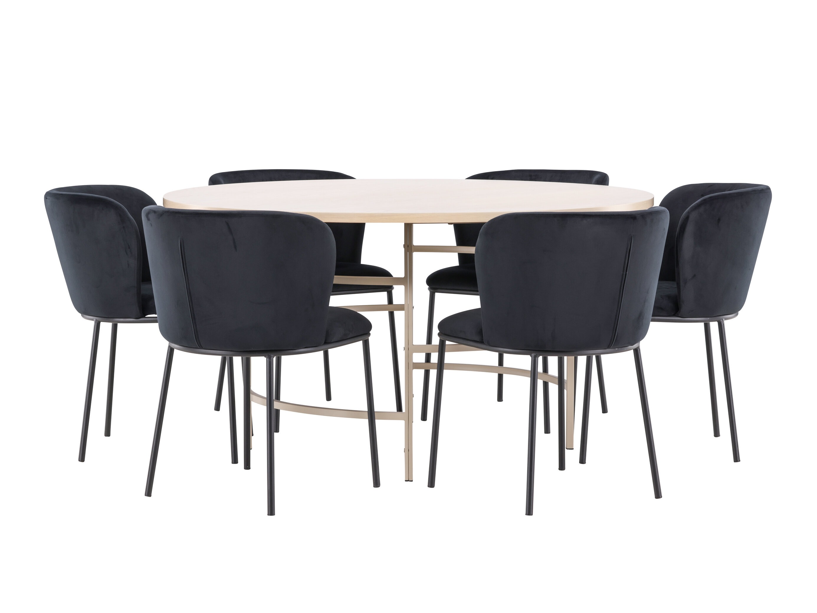 Salle à manger complète Dallas 5015 (Brun clair)