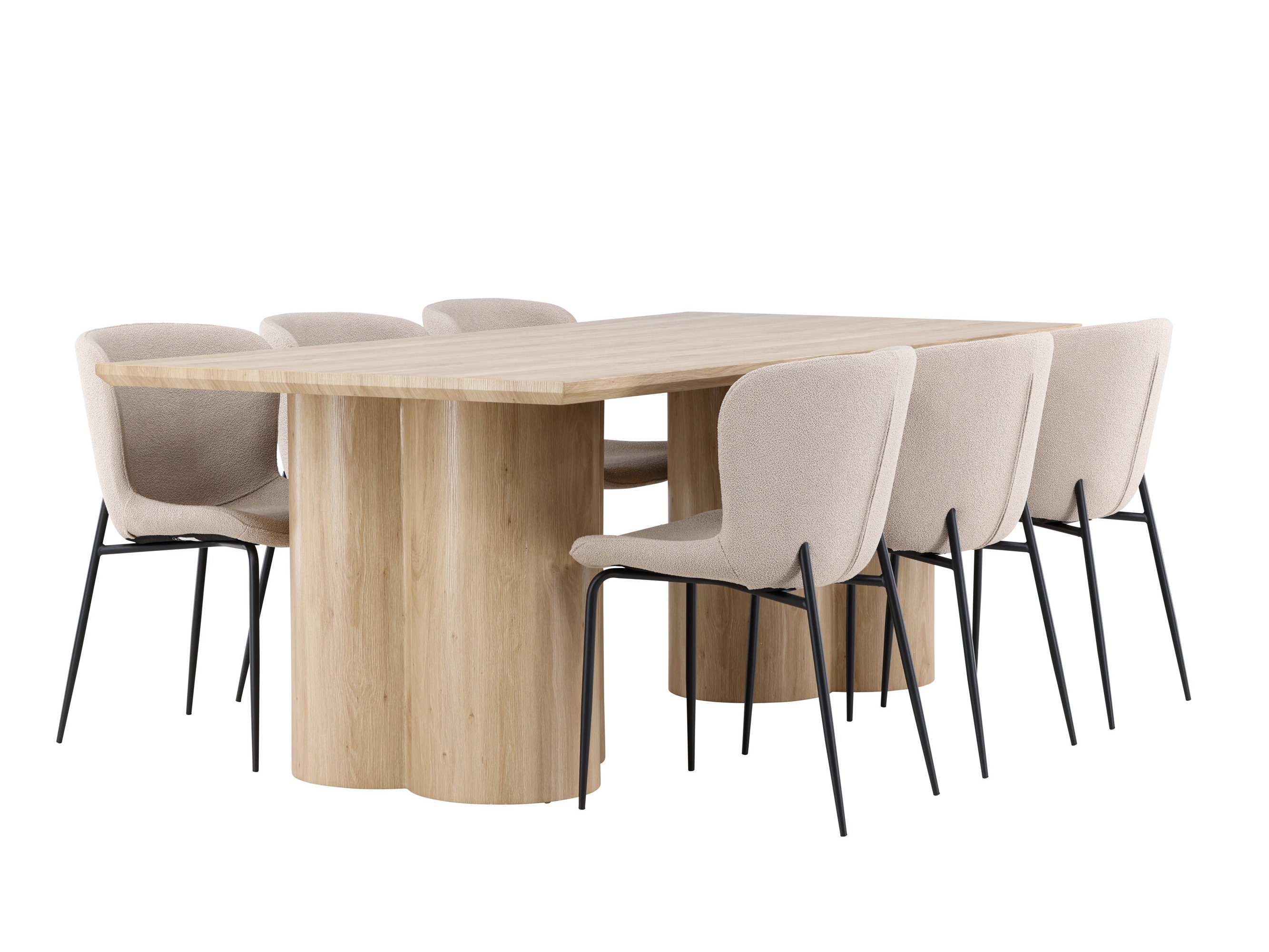 Salle à manger complète Dallas 5021 (Beige)