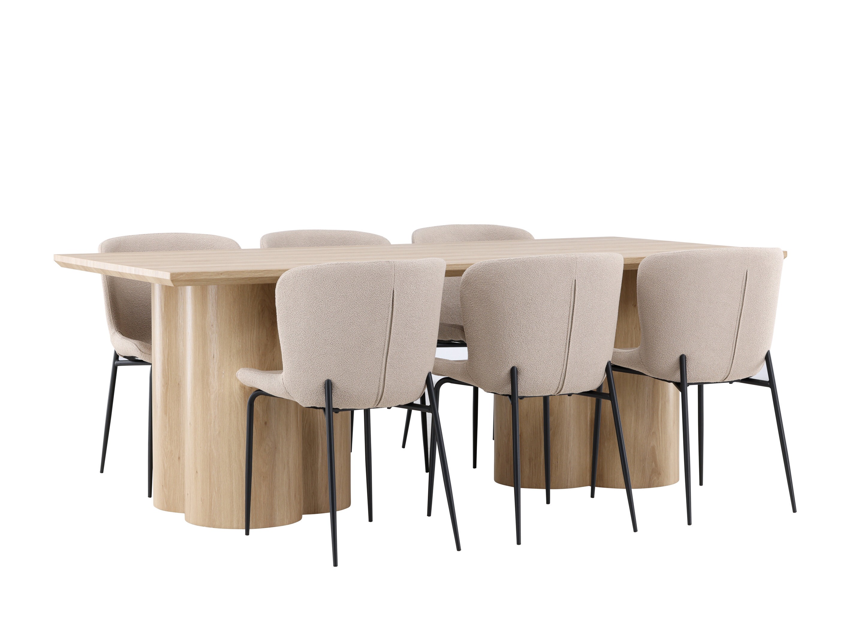Salle à manger complète Dallas 5021 (Beige)