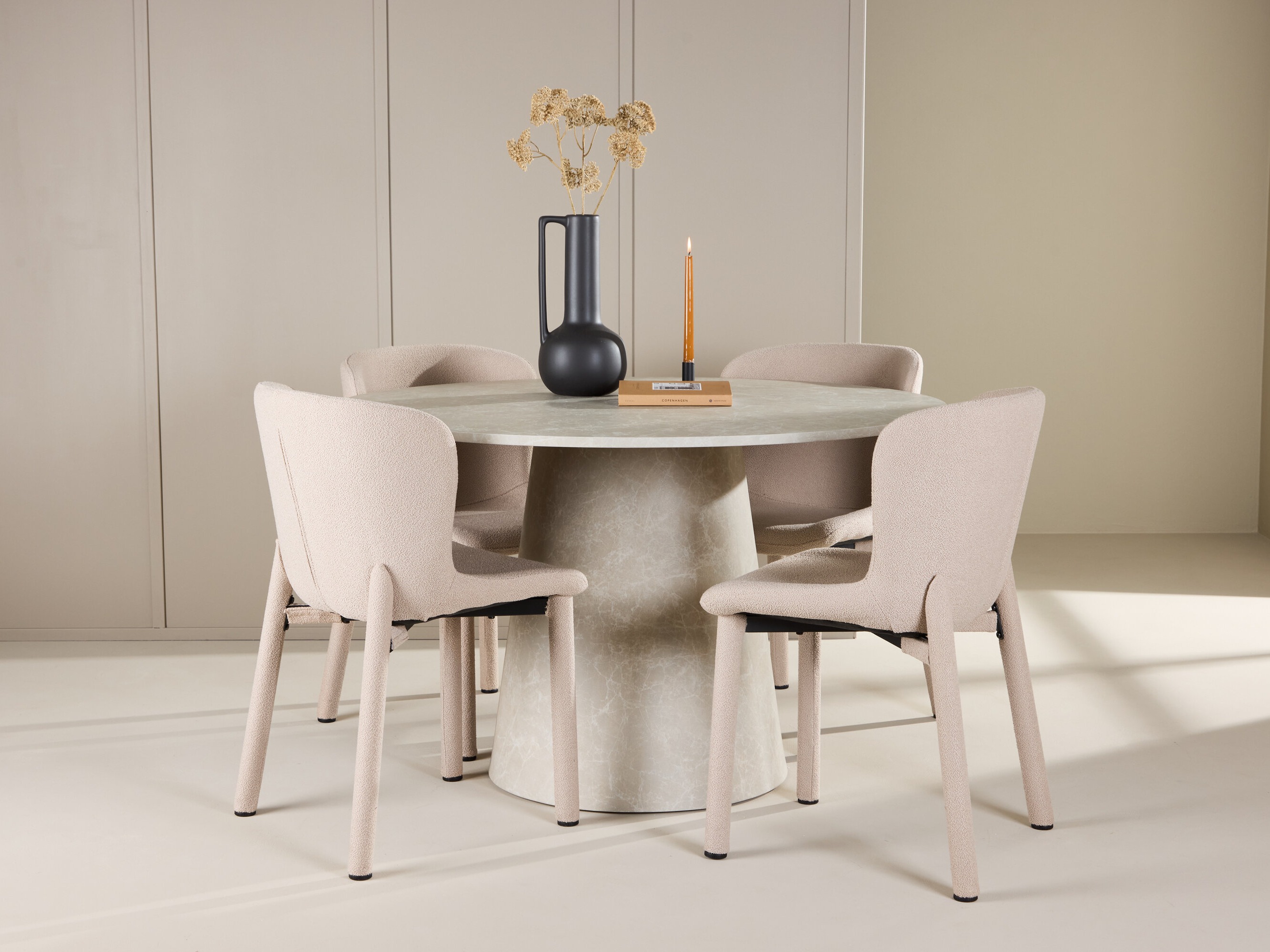 Salle à manger complète Dallas 5023 (Beige)