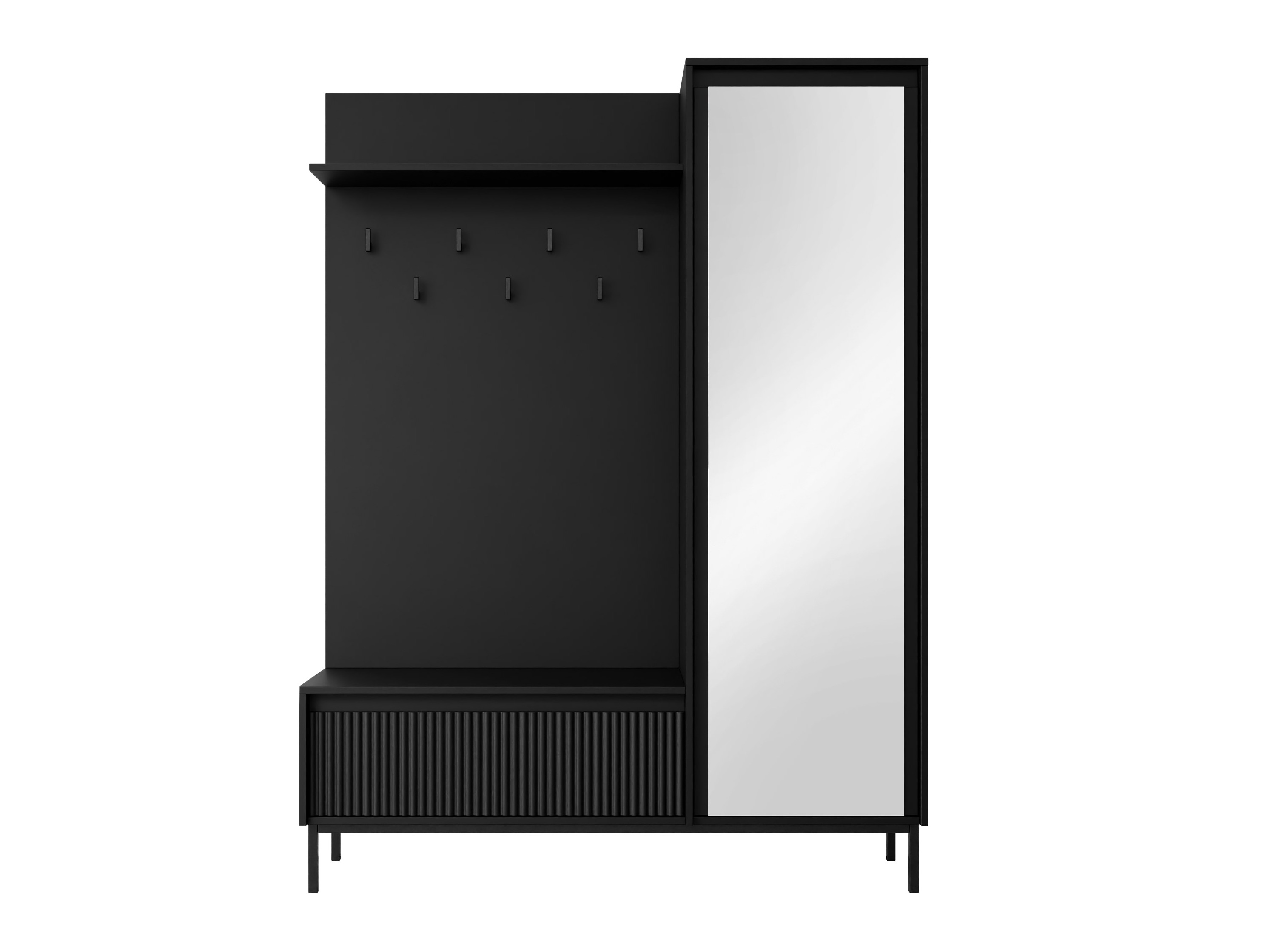 Meuble d'entrée Comfivo Delruva 112 (Noir)