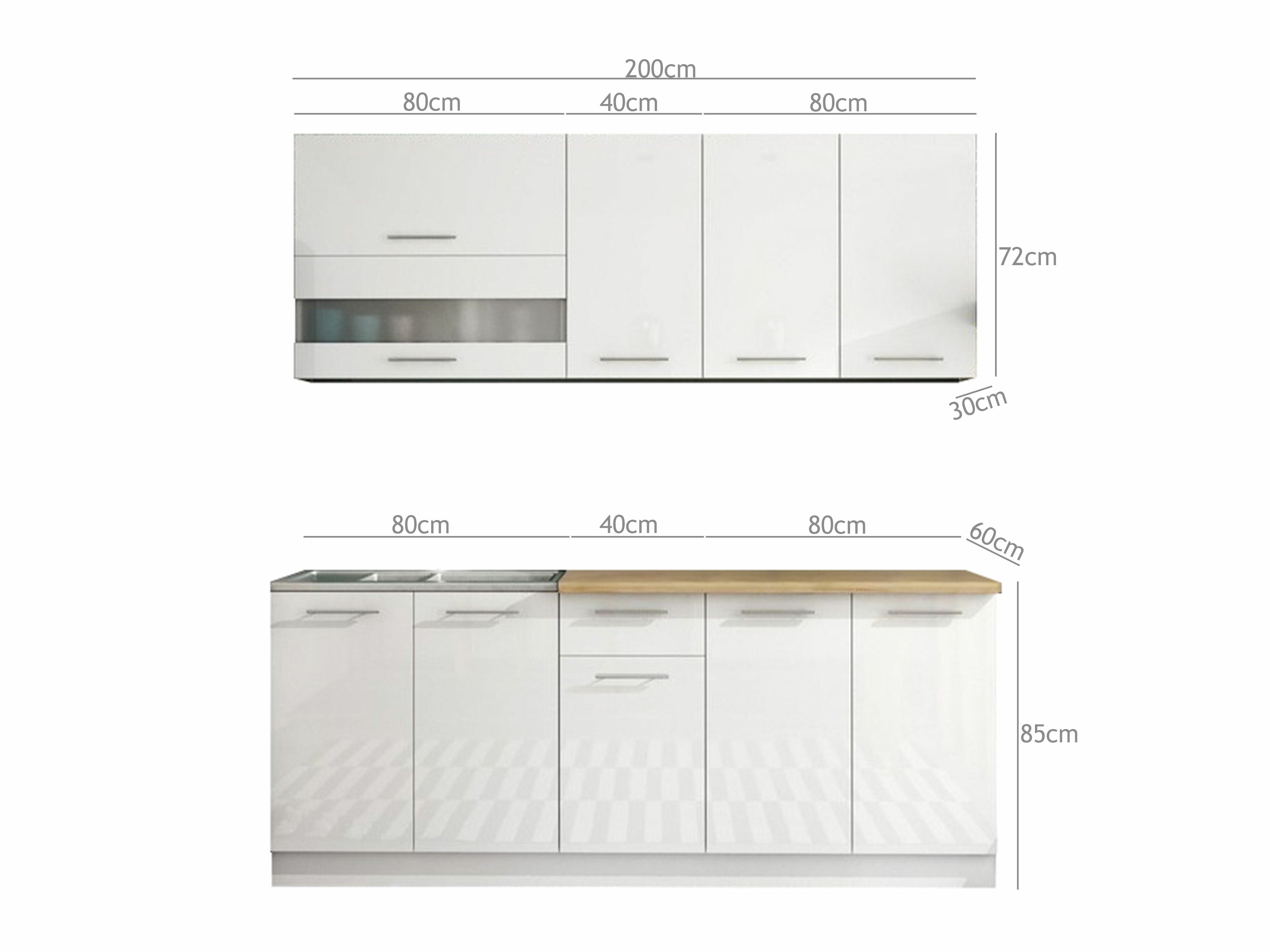 Cuisine complète modulaire Tiffa White 115