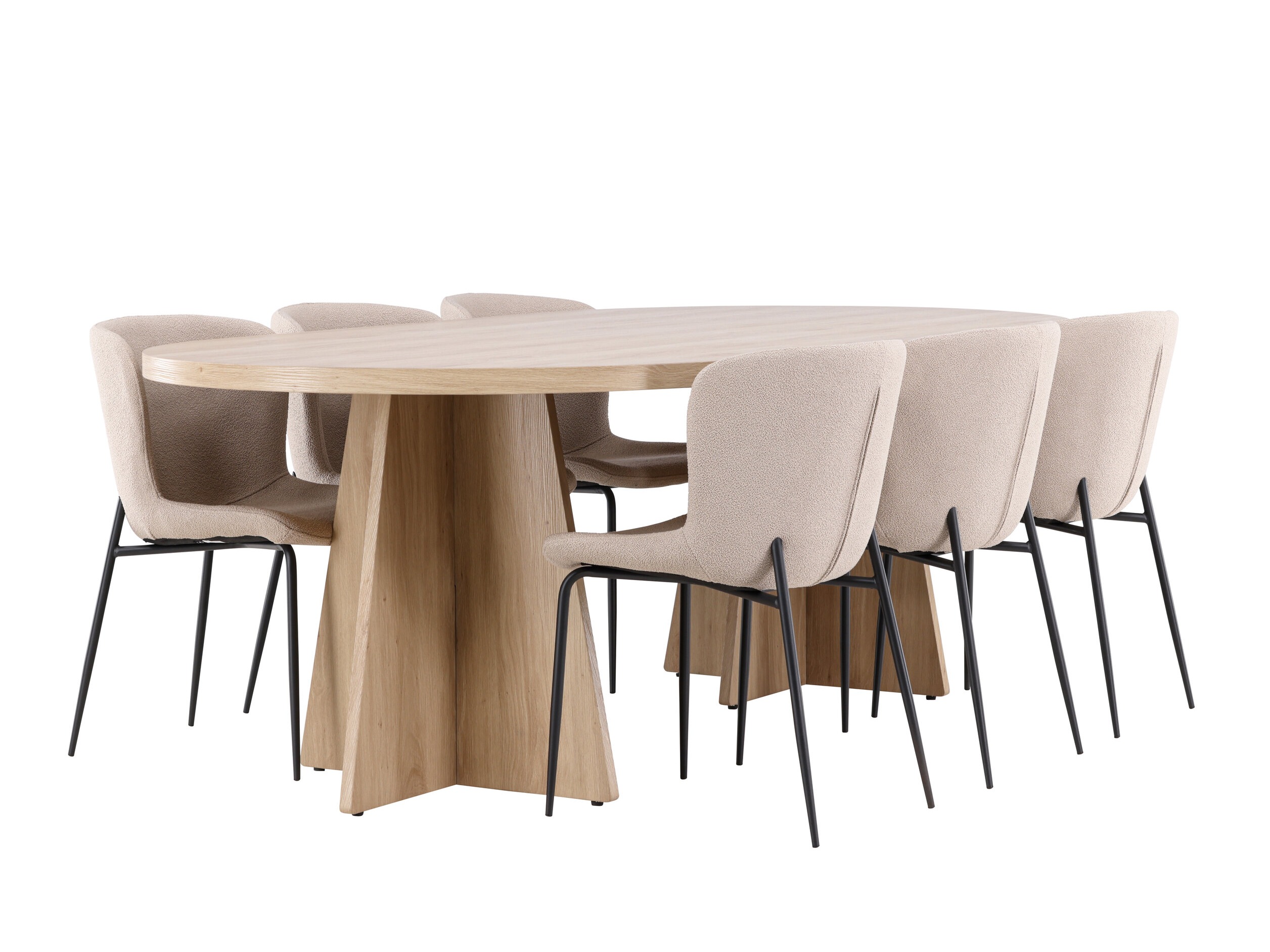 Salle à manger complète Dallas 4990 (Beige)