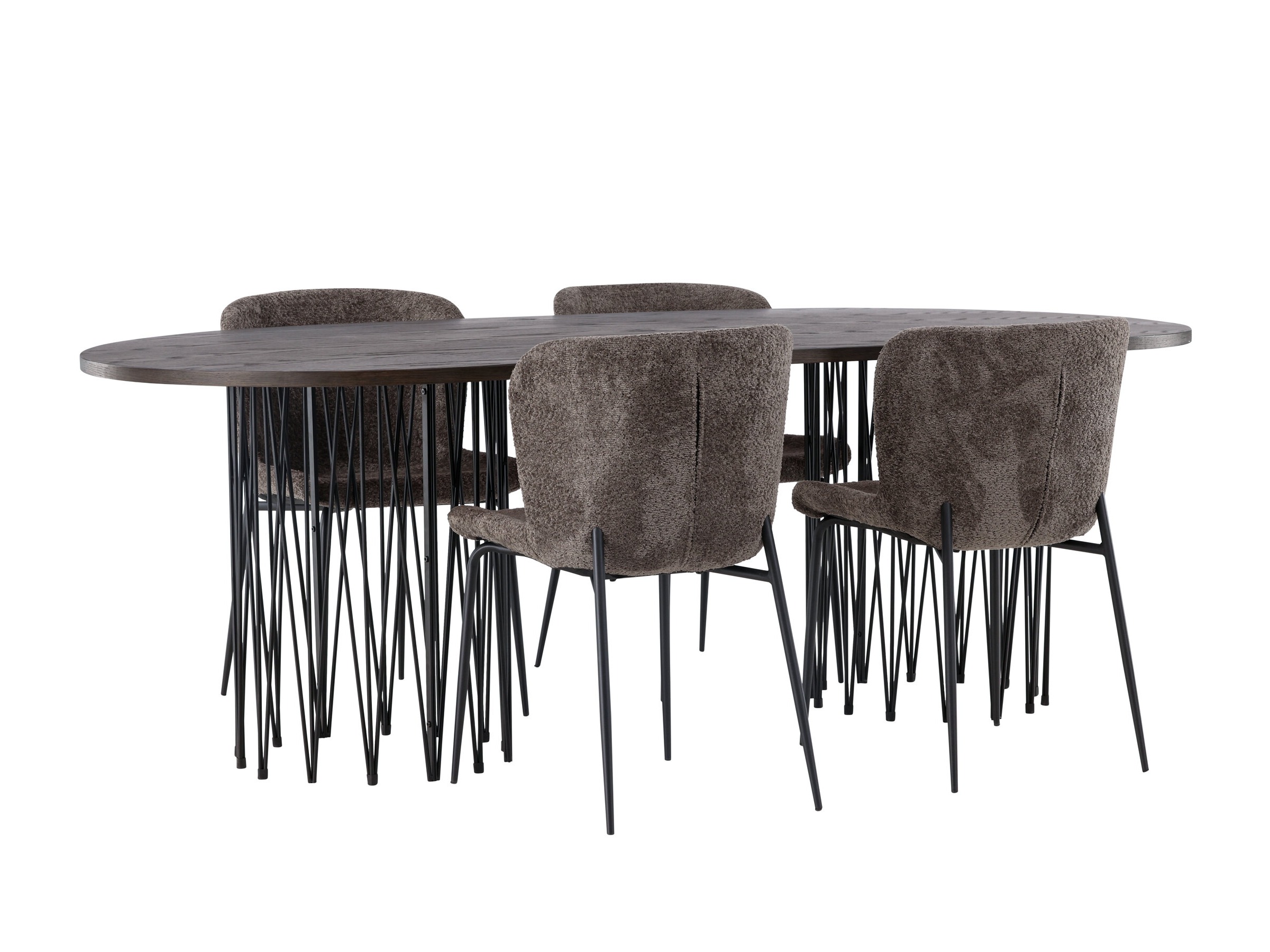 Salle à manger complète Dallas 5065 (Marron)