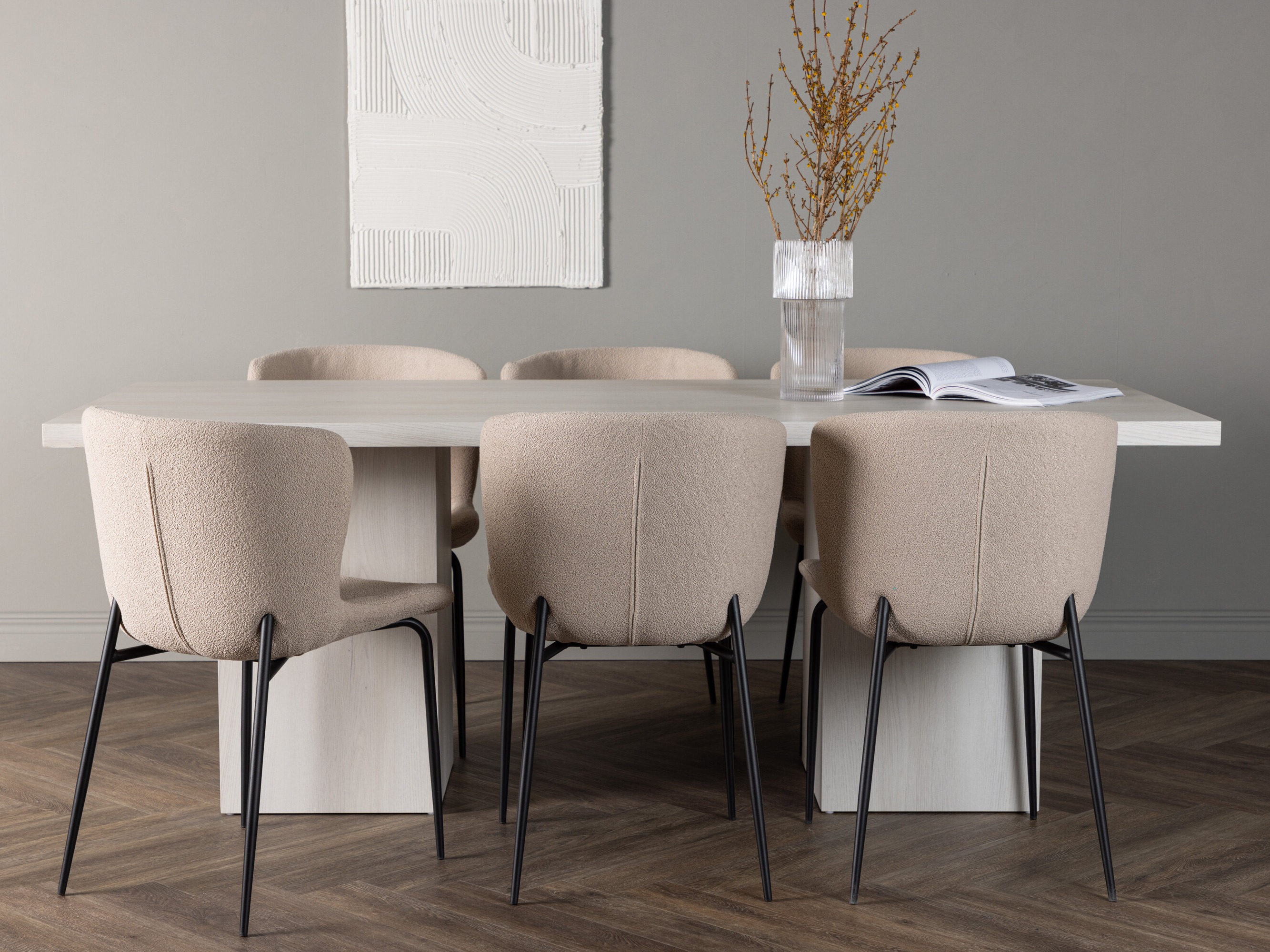 Salle à manger complète Dallas 5080 (Beige)