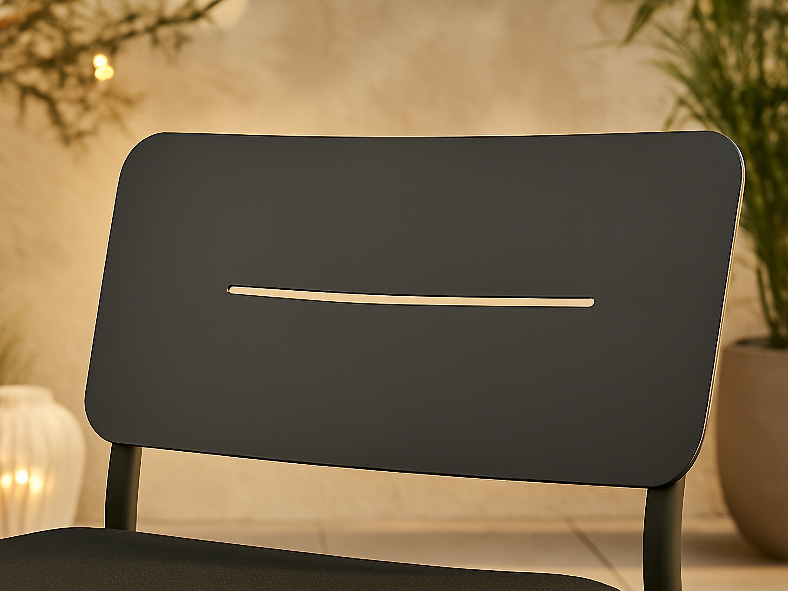 Chaise de jardin Dallas 825 (Noir)
