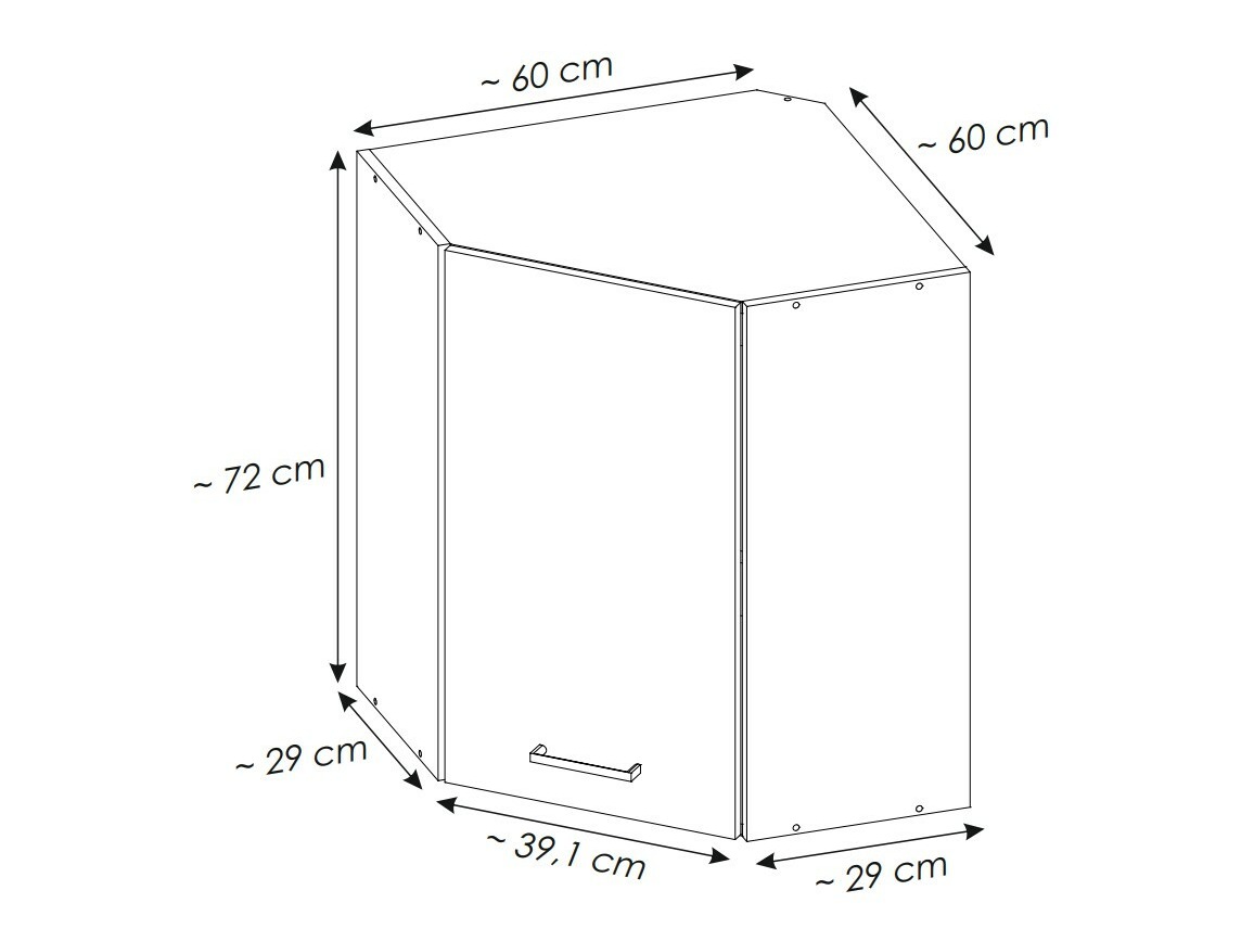 Armoire d'angle murale modulaire Quti 119