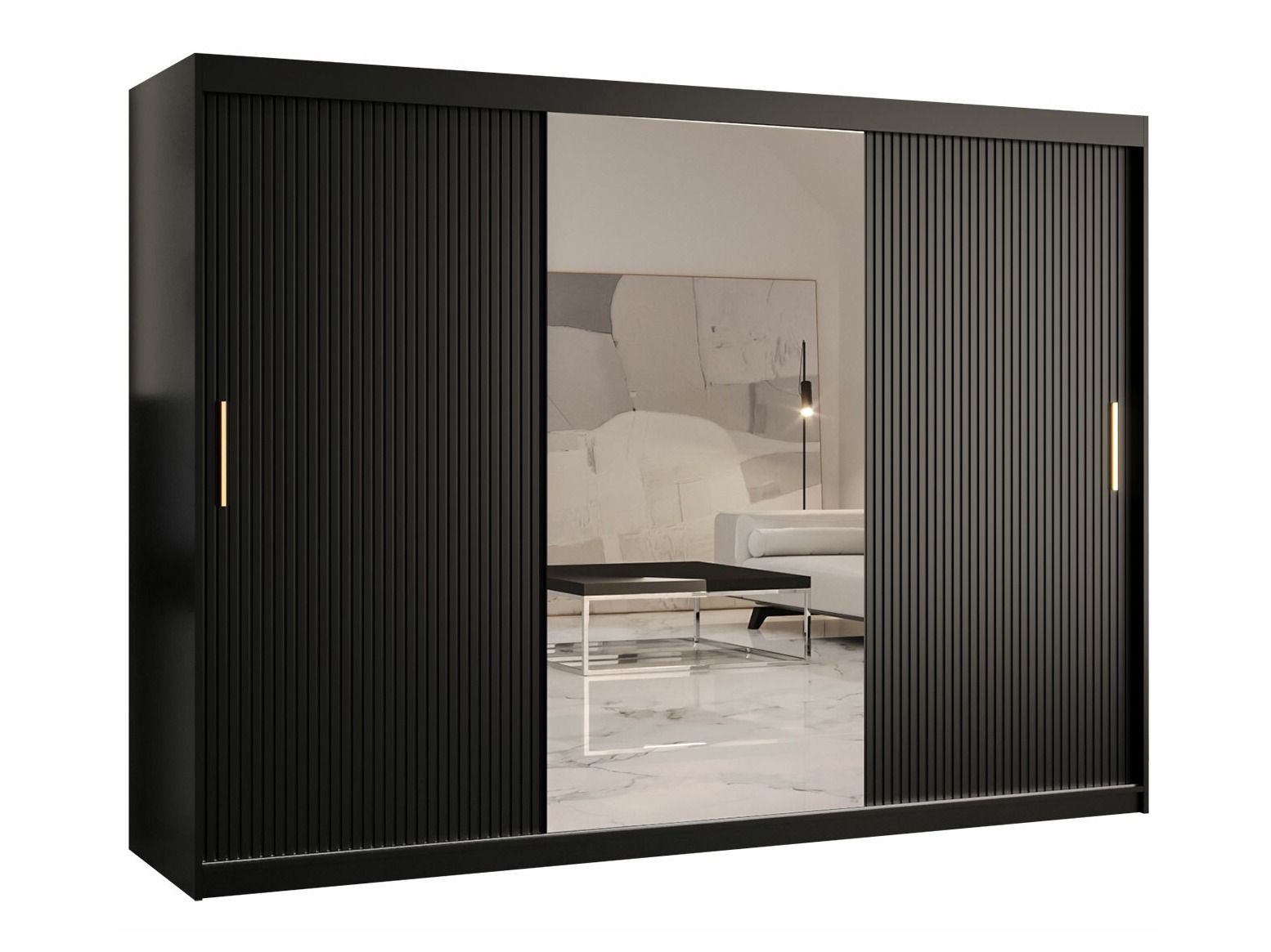 Armoire Elblaru 103 (Noir)