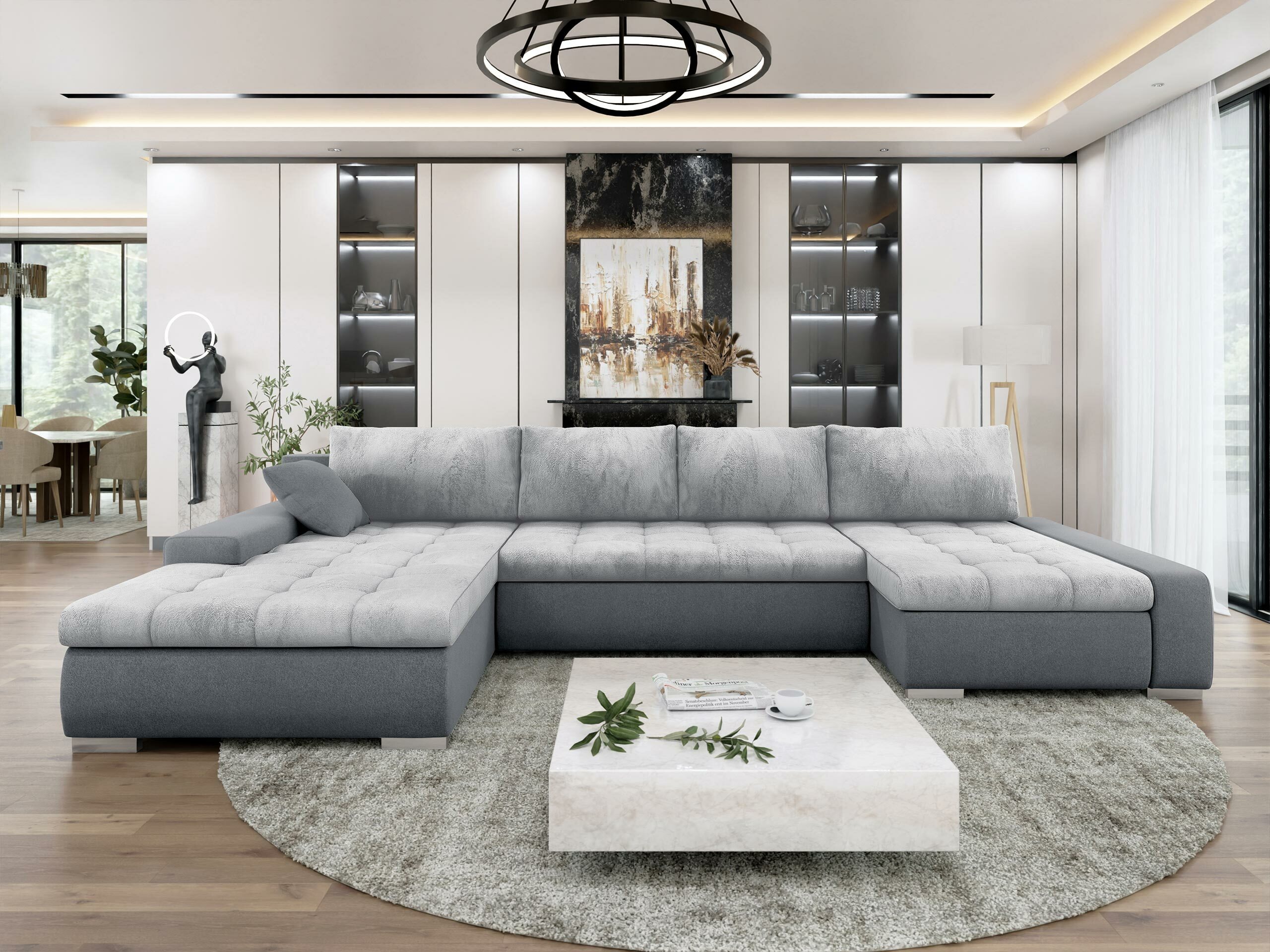 Canapé d'angle Comfivo Oliva I (Otusso 04 + Sorriso 04 + Otusso 04)