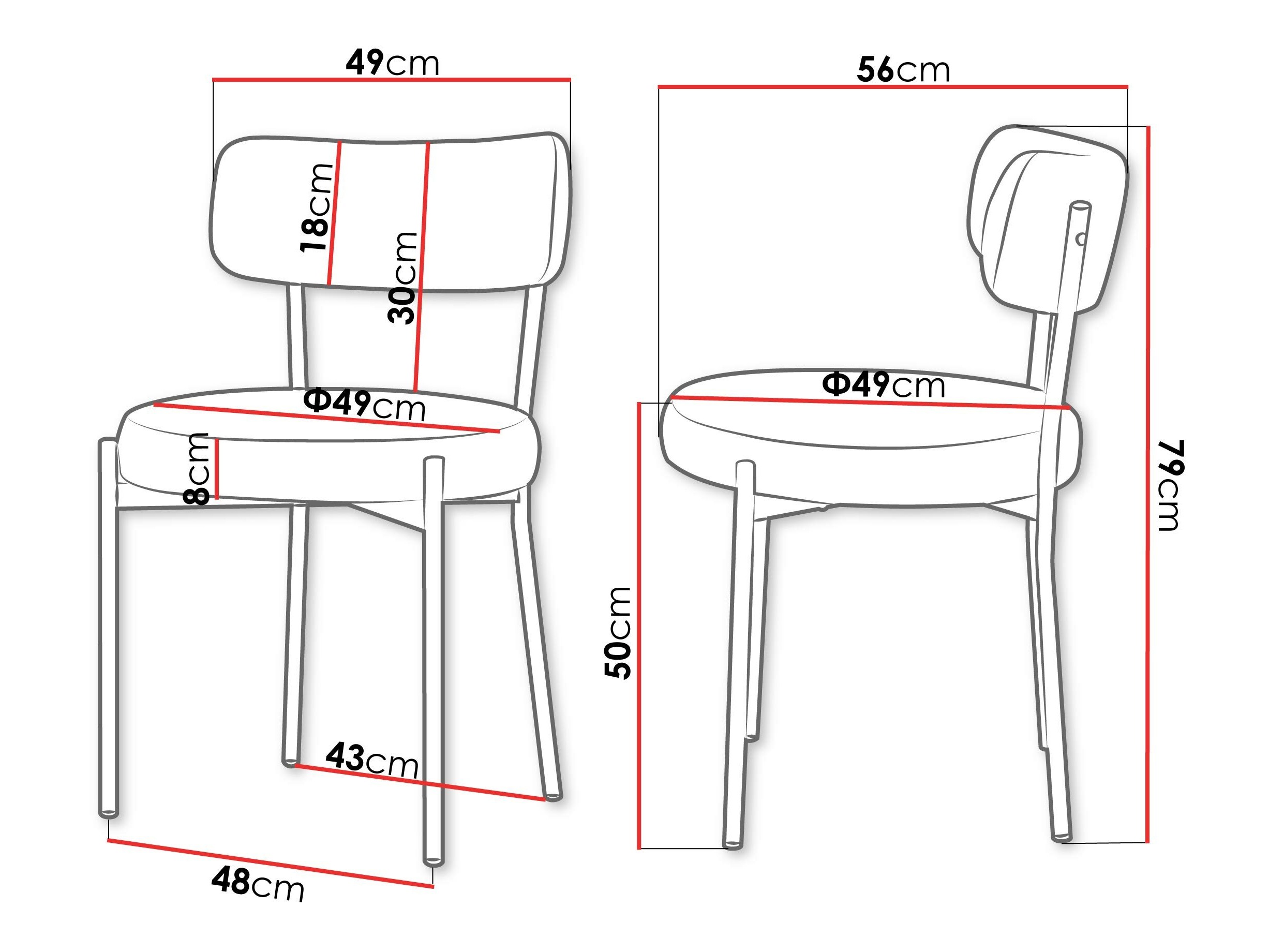 Chaise Comfivo Hilaritas XV (Crème)