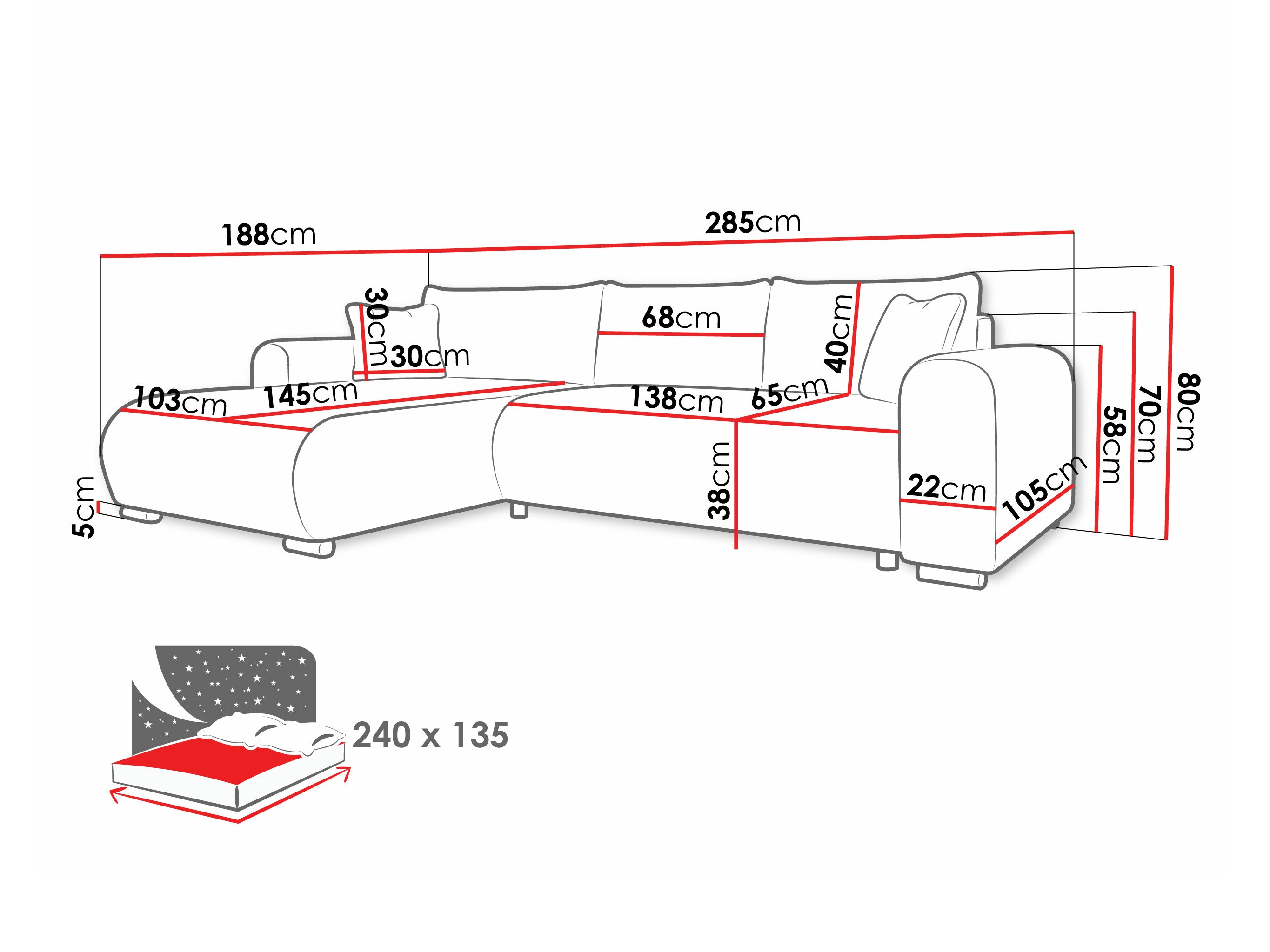Canapé d'angle Comfivo Consors (Poso 110)