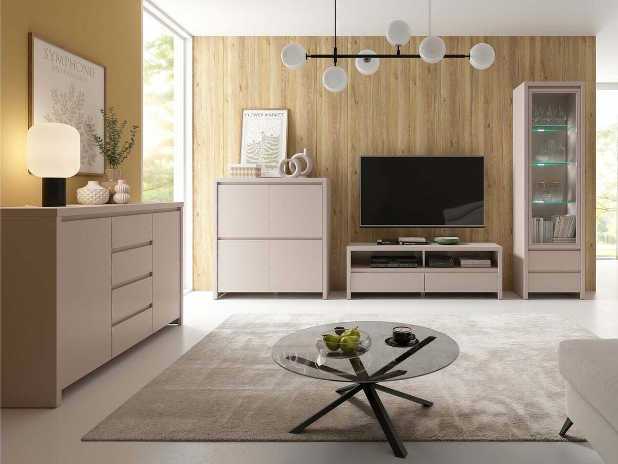 Meuble TV Nolroma 128 (Cachemire)