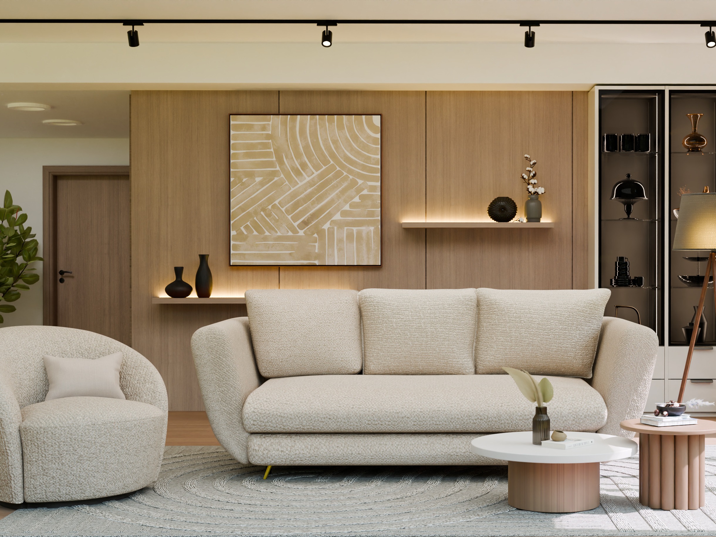 Canapé convertible Mandeville 354 (Doré + Noir)