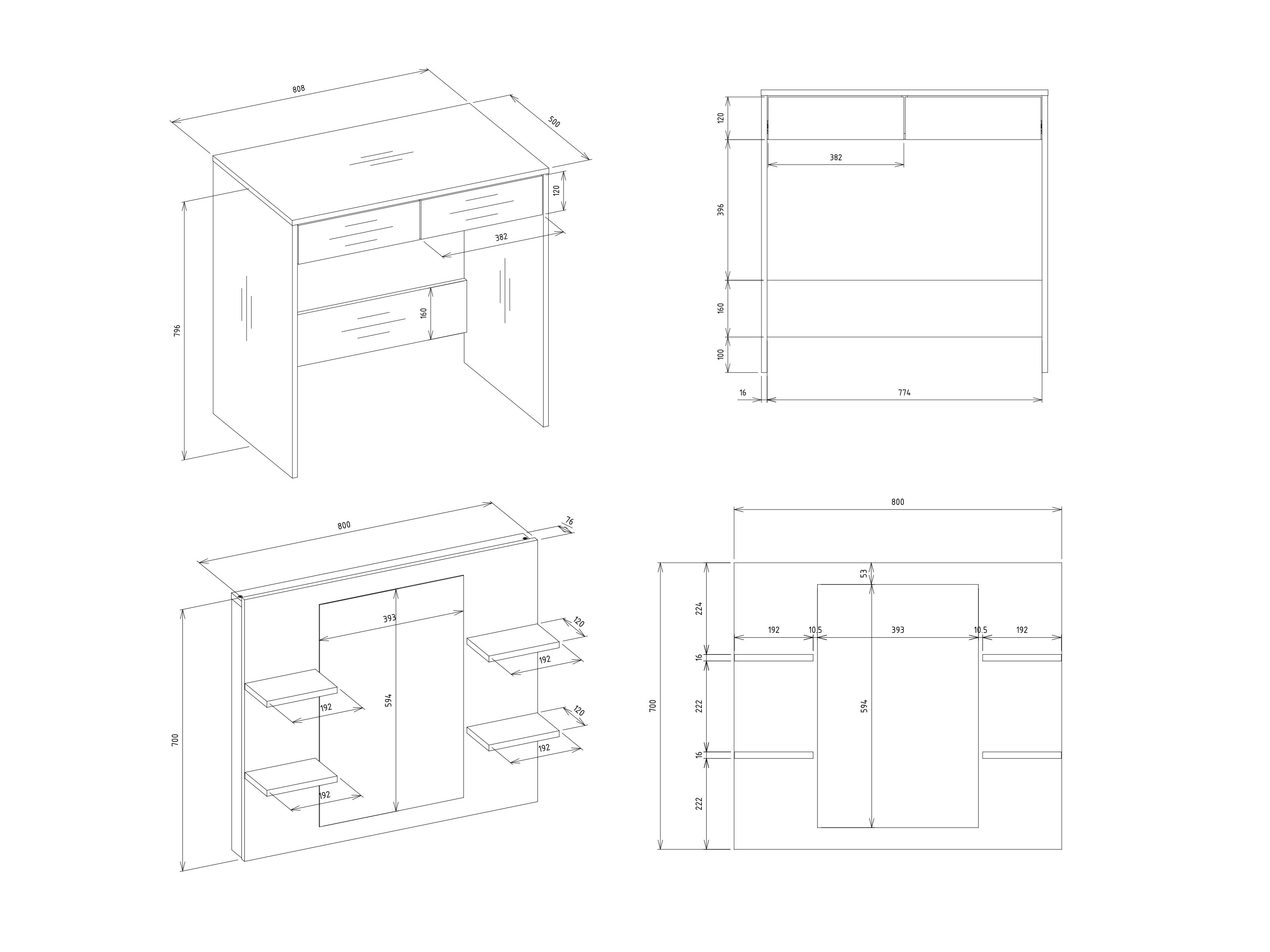 Coiffeuse Mandeville 357