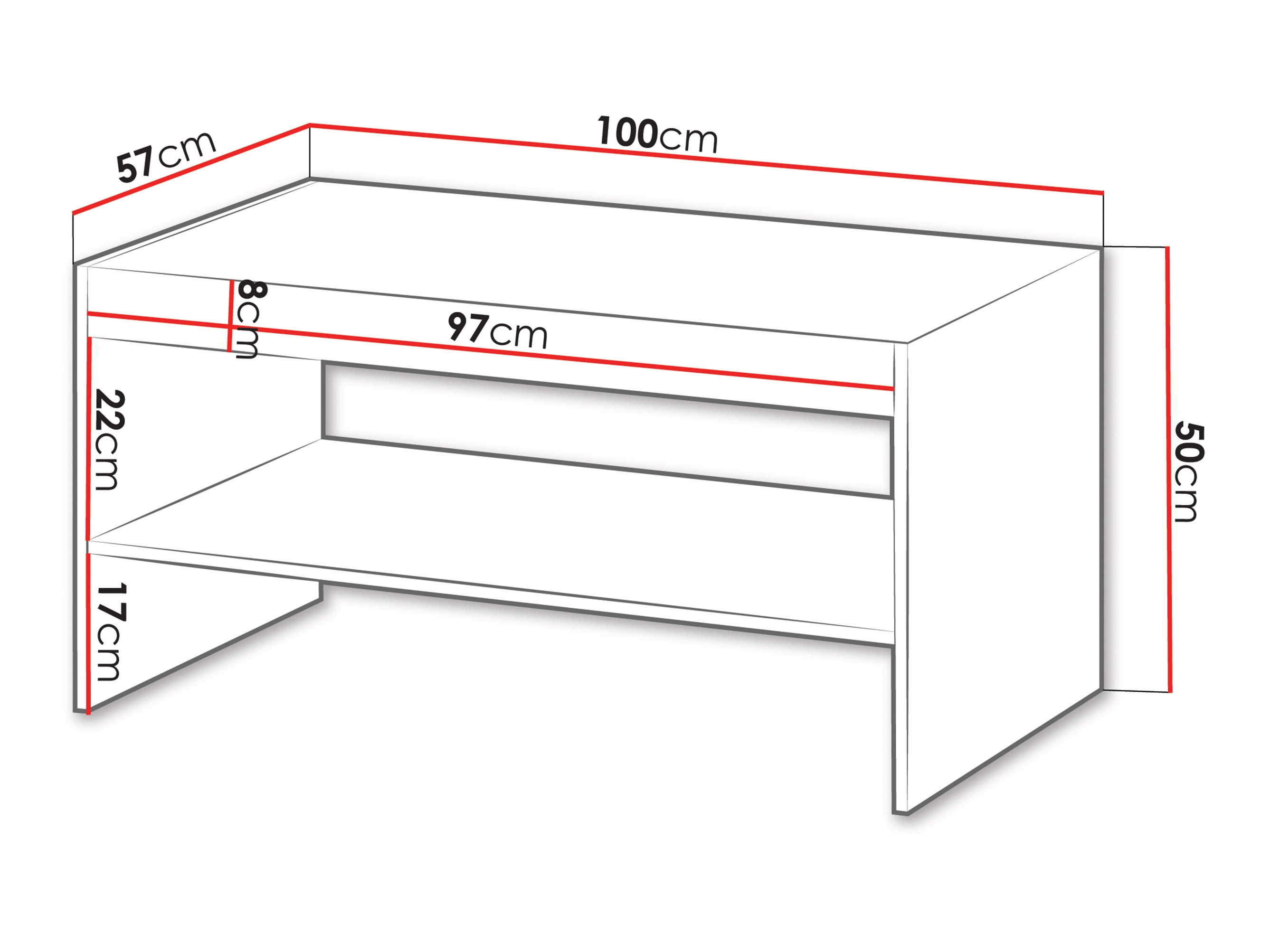 Table basse Evavese 107 (Beige)