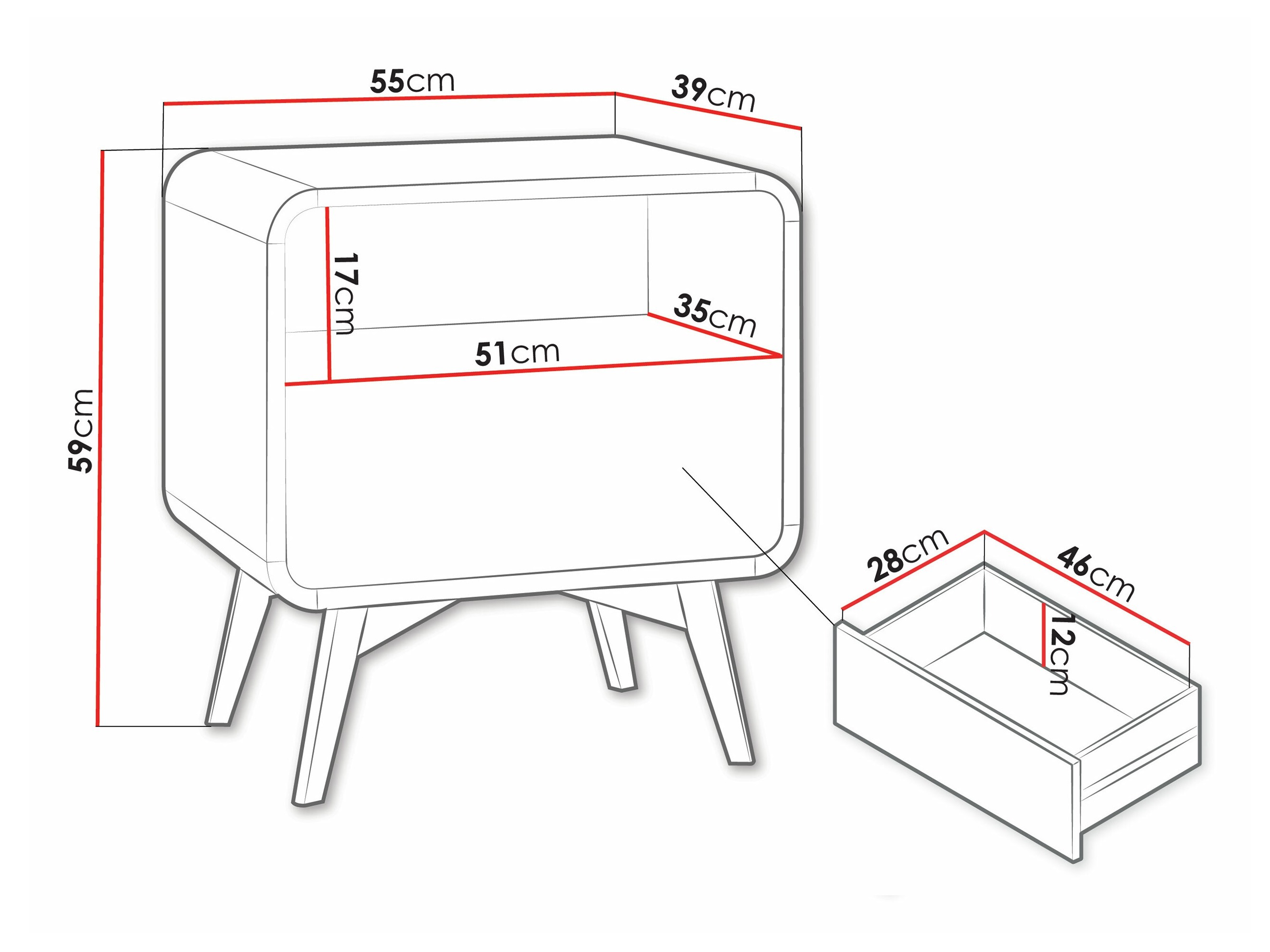 Table de chevet Talsalo 106