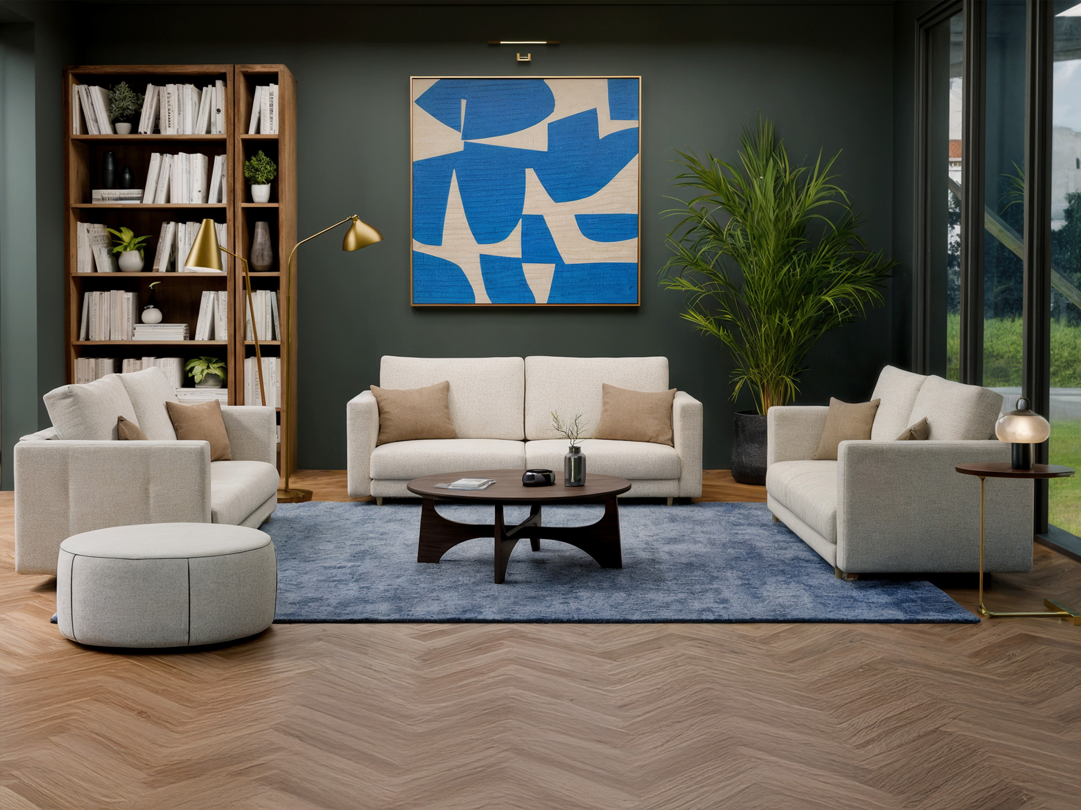 Canapé convertible Mandeville 353 (Beige)