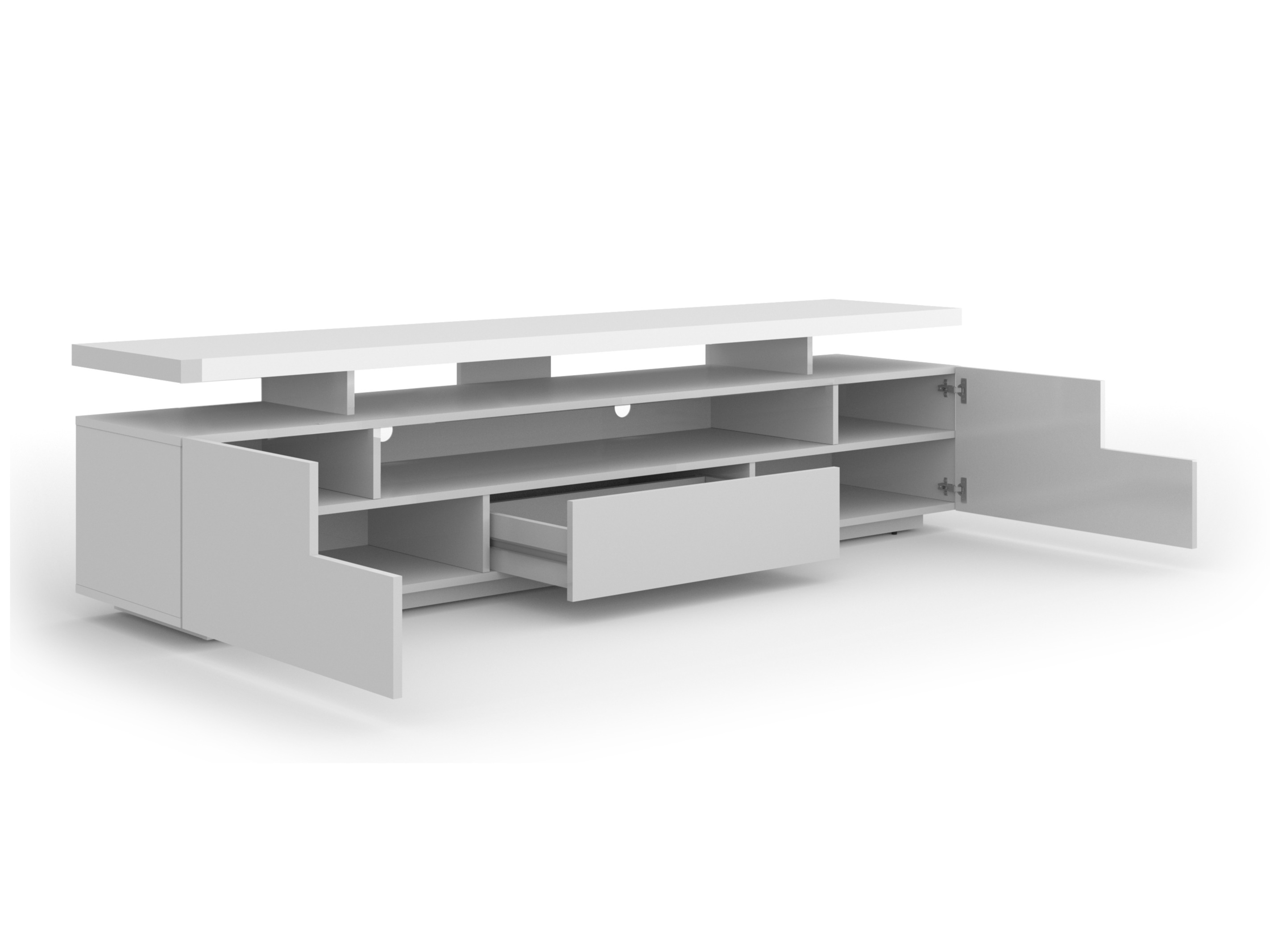 Meuble TV Buffalo 175 (Blanc brillant)