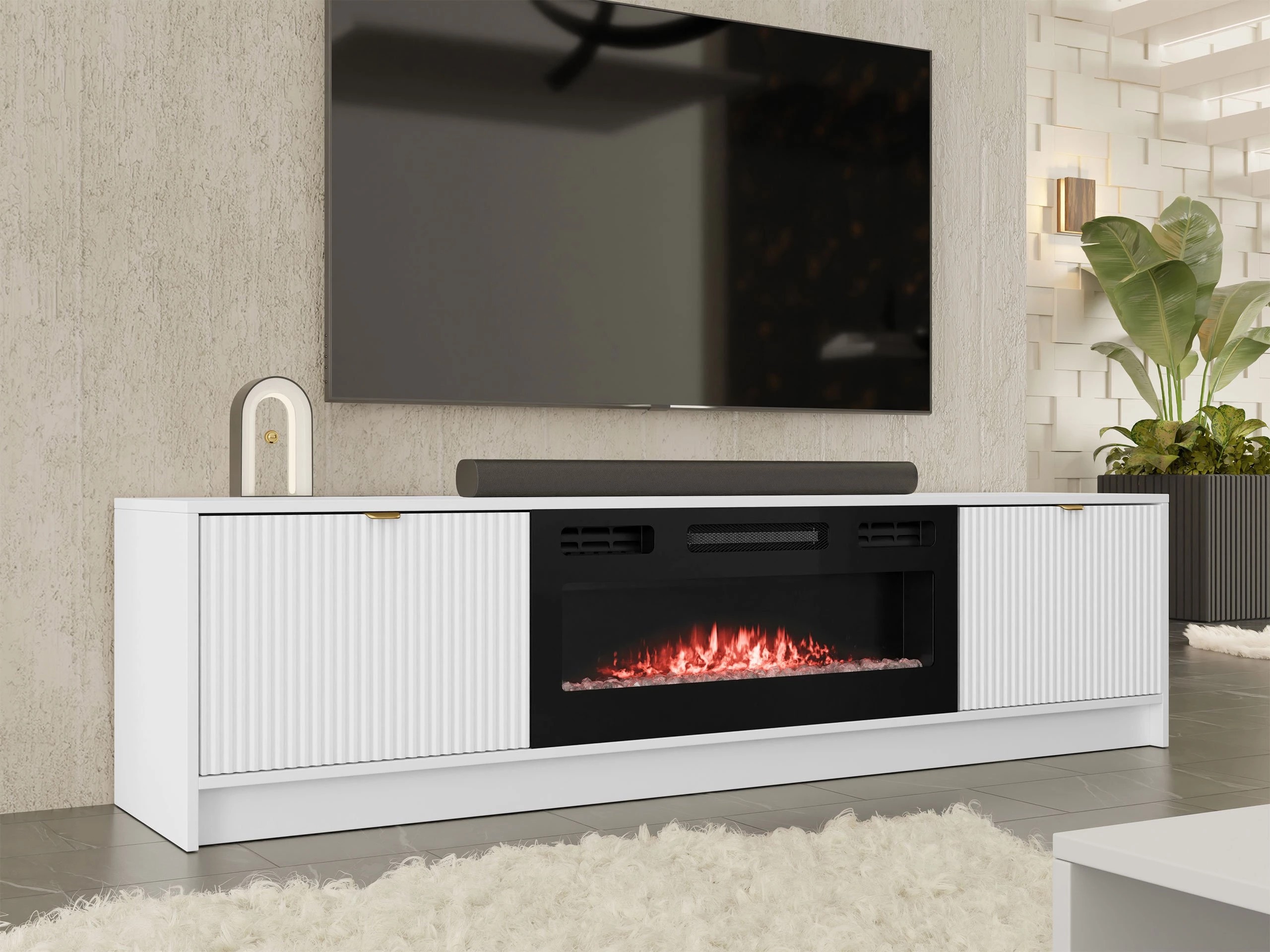 Meuble TV Comfivo Papilio II (Blanc)