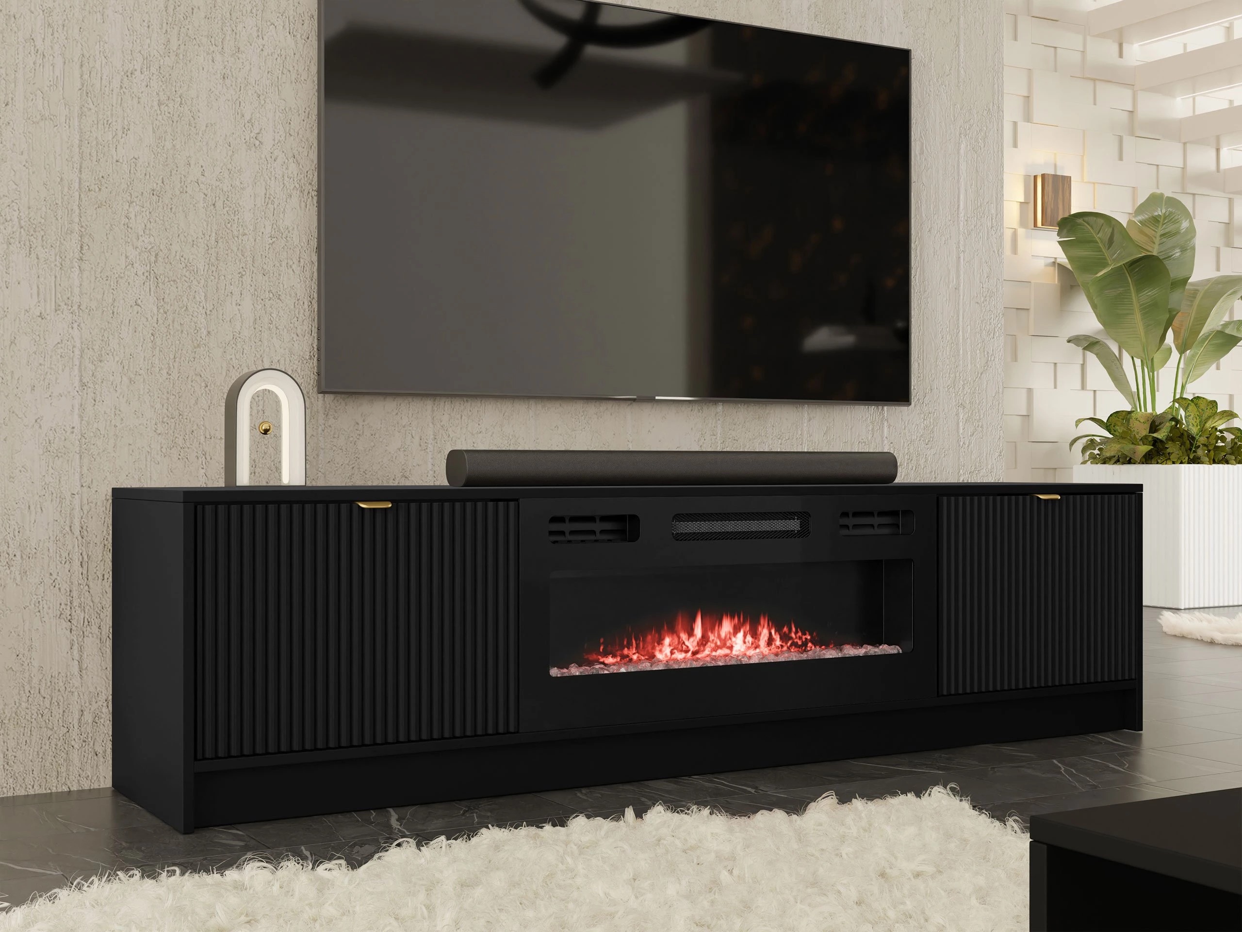 Meuble TV Comfivo Papilio II (Noir)