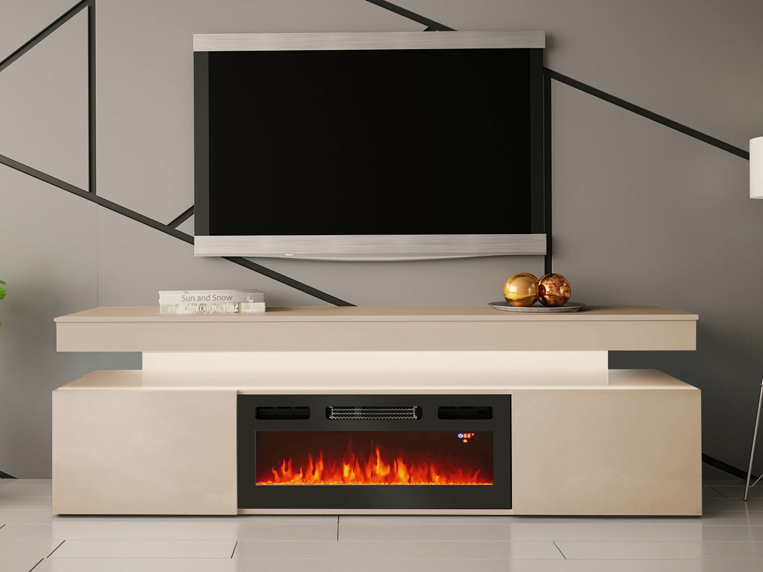 Meuble TV Monfero I (Brun clair)