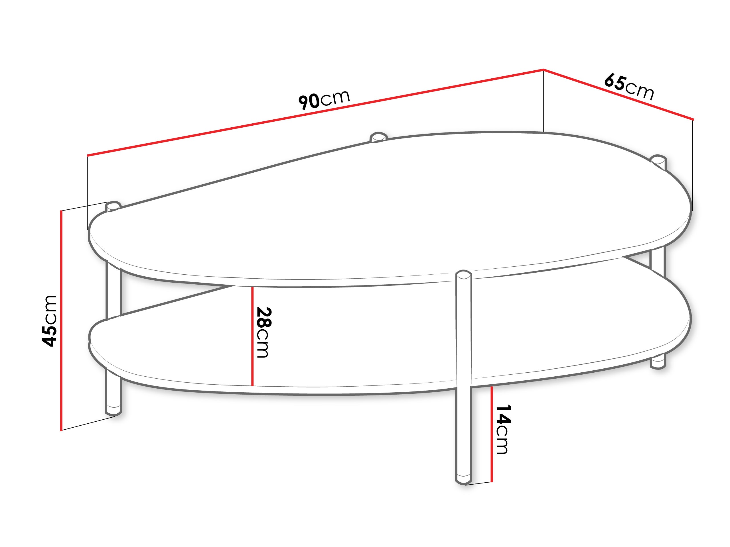 Table basse Mavtoru 109 (Noir)