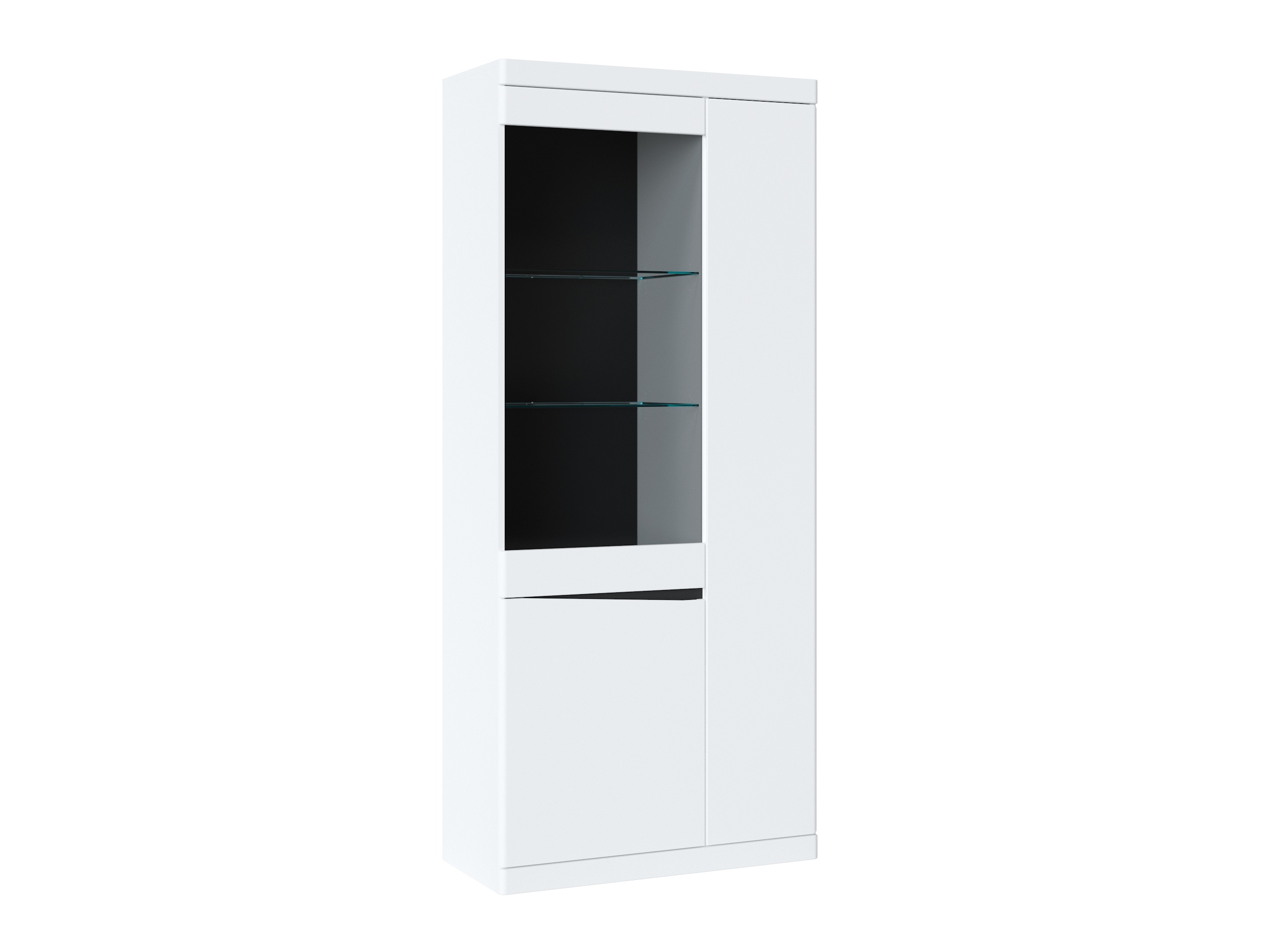 Étagère Venlori 128 (Blanc + Graphite)