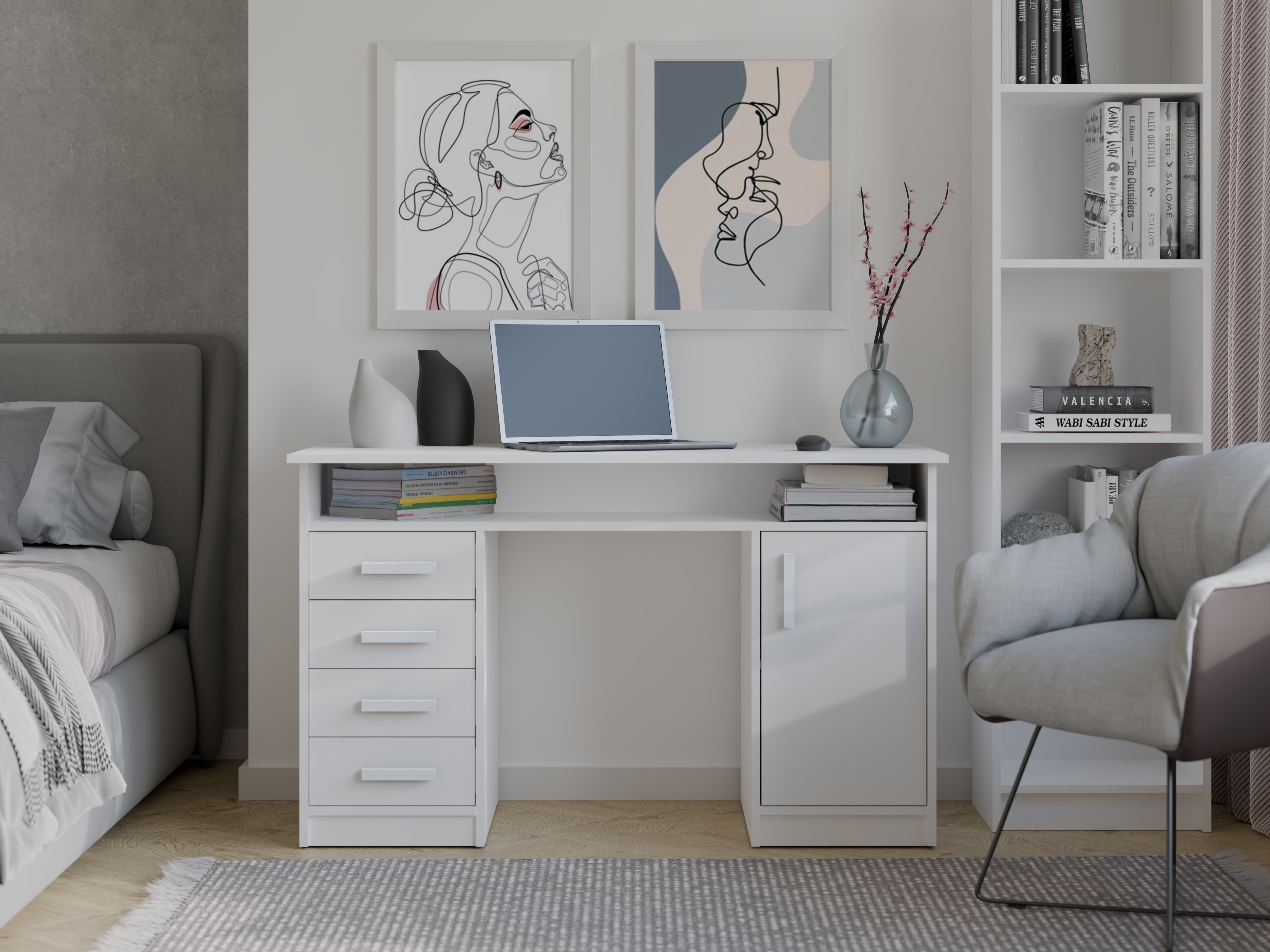 Bureau Mandeville 329 (Blanc)