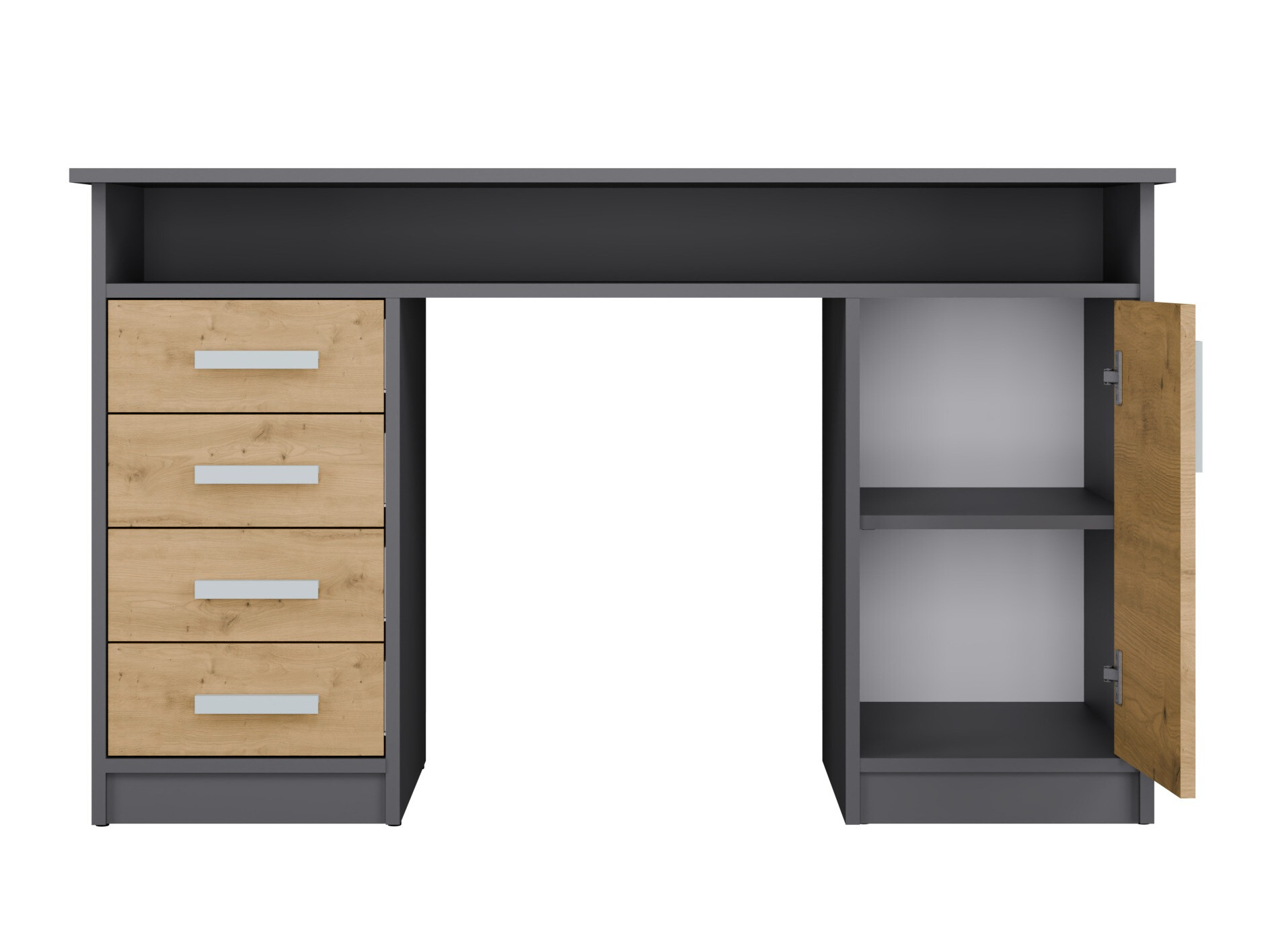 Bureau Mandeville 329 (Chêne Artisan + Anthracite)