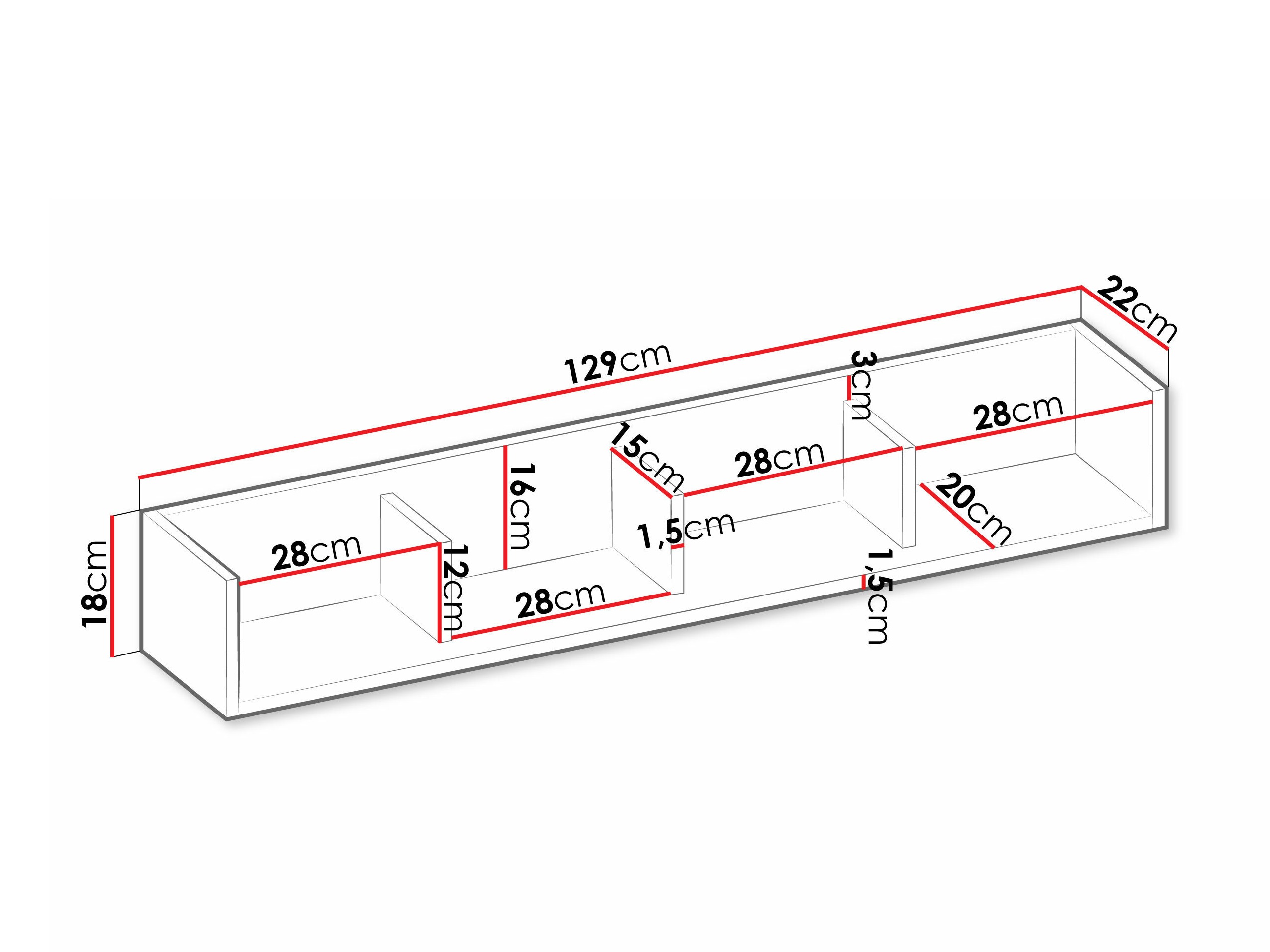 Étagère murale Tivseva 111