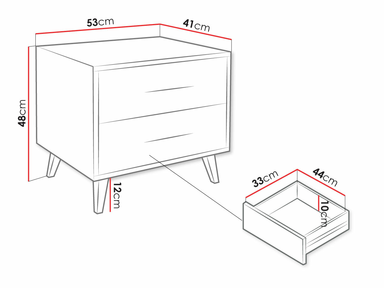 Table de chevet Lombala 101