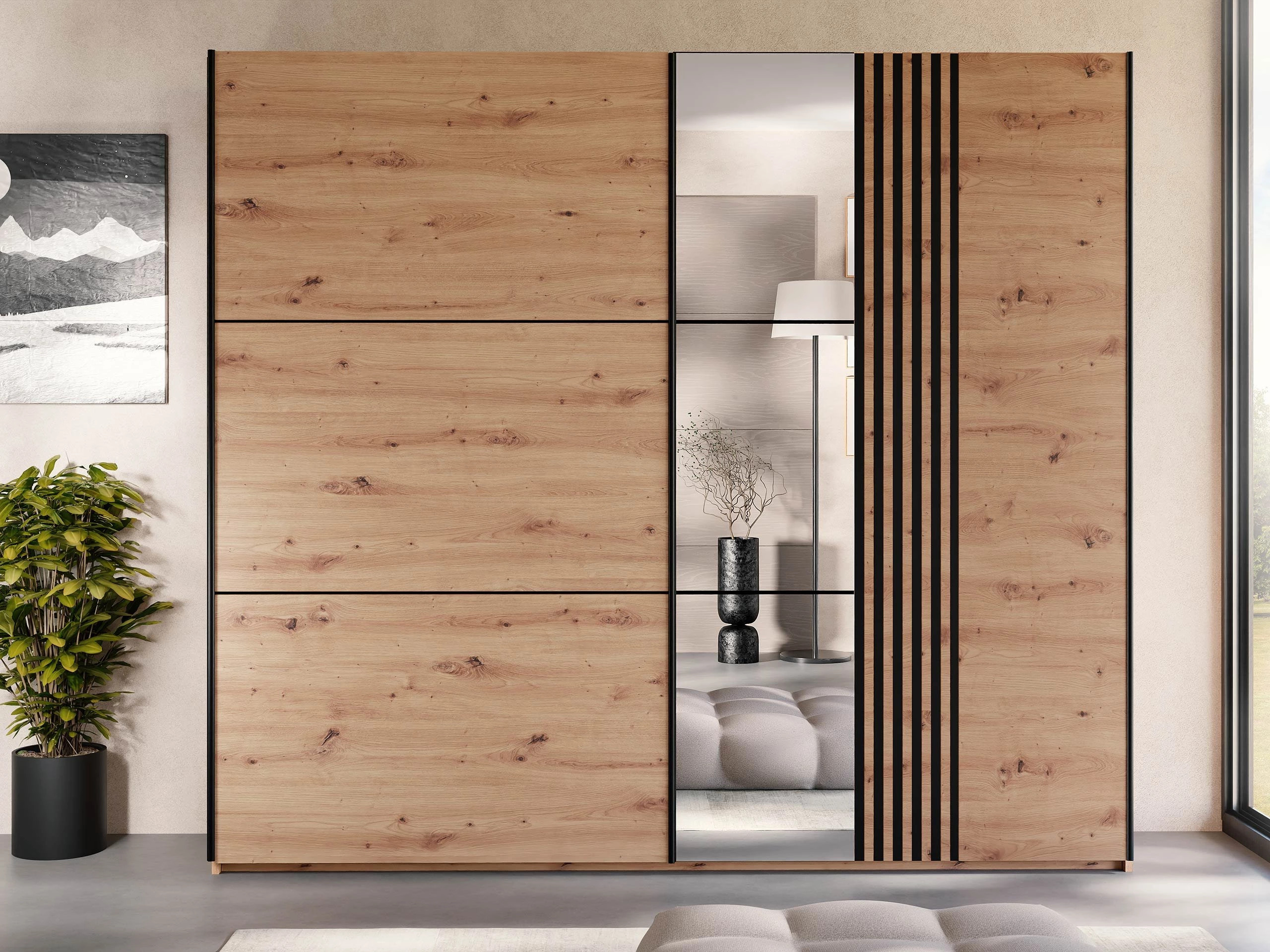 Armoire Honolulu 254 (Chêne Artisan)