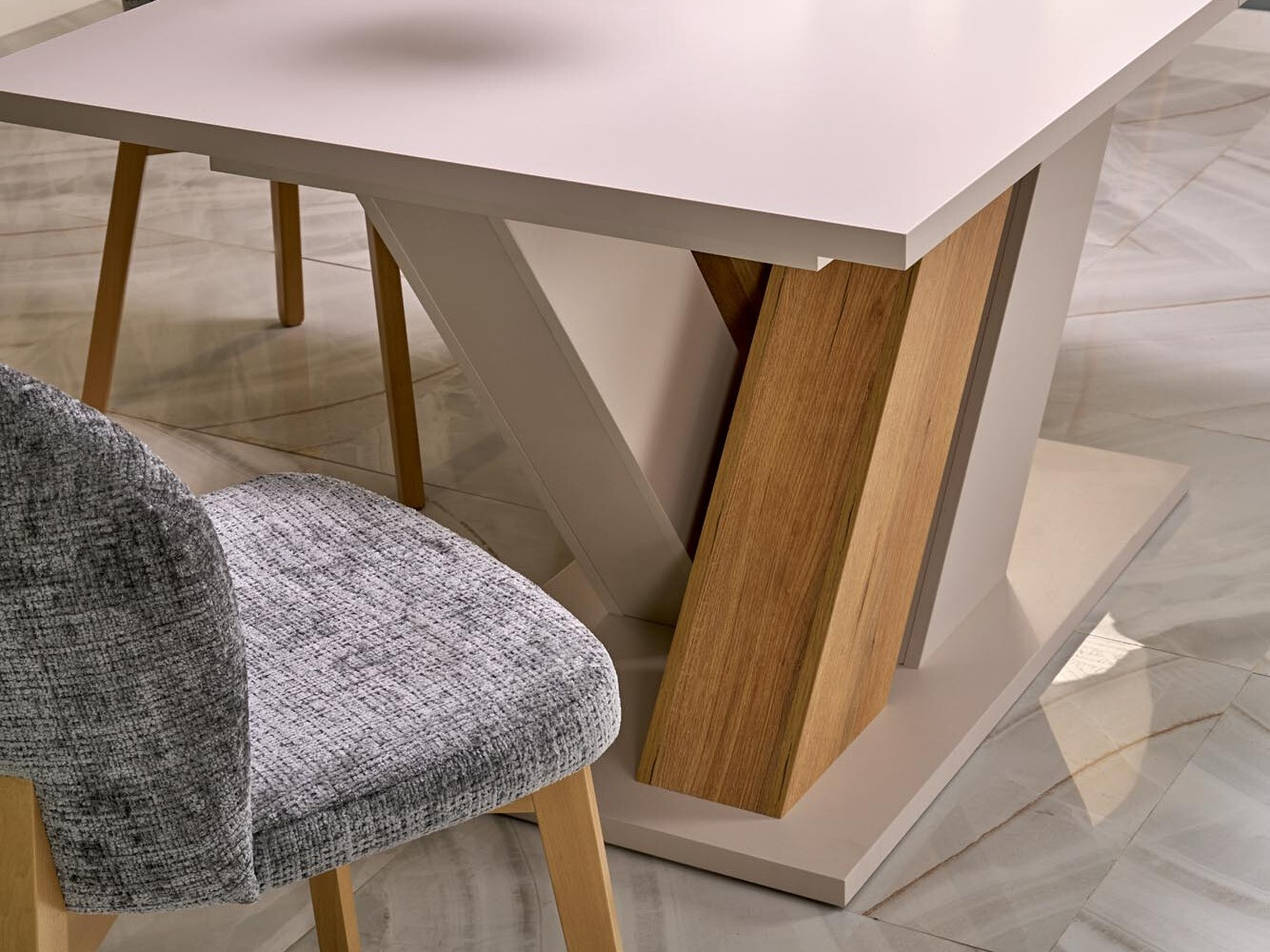 Table Houston 2091 (Chêne + Cachemire)