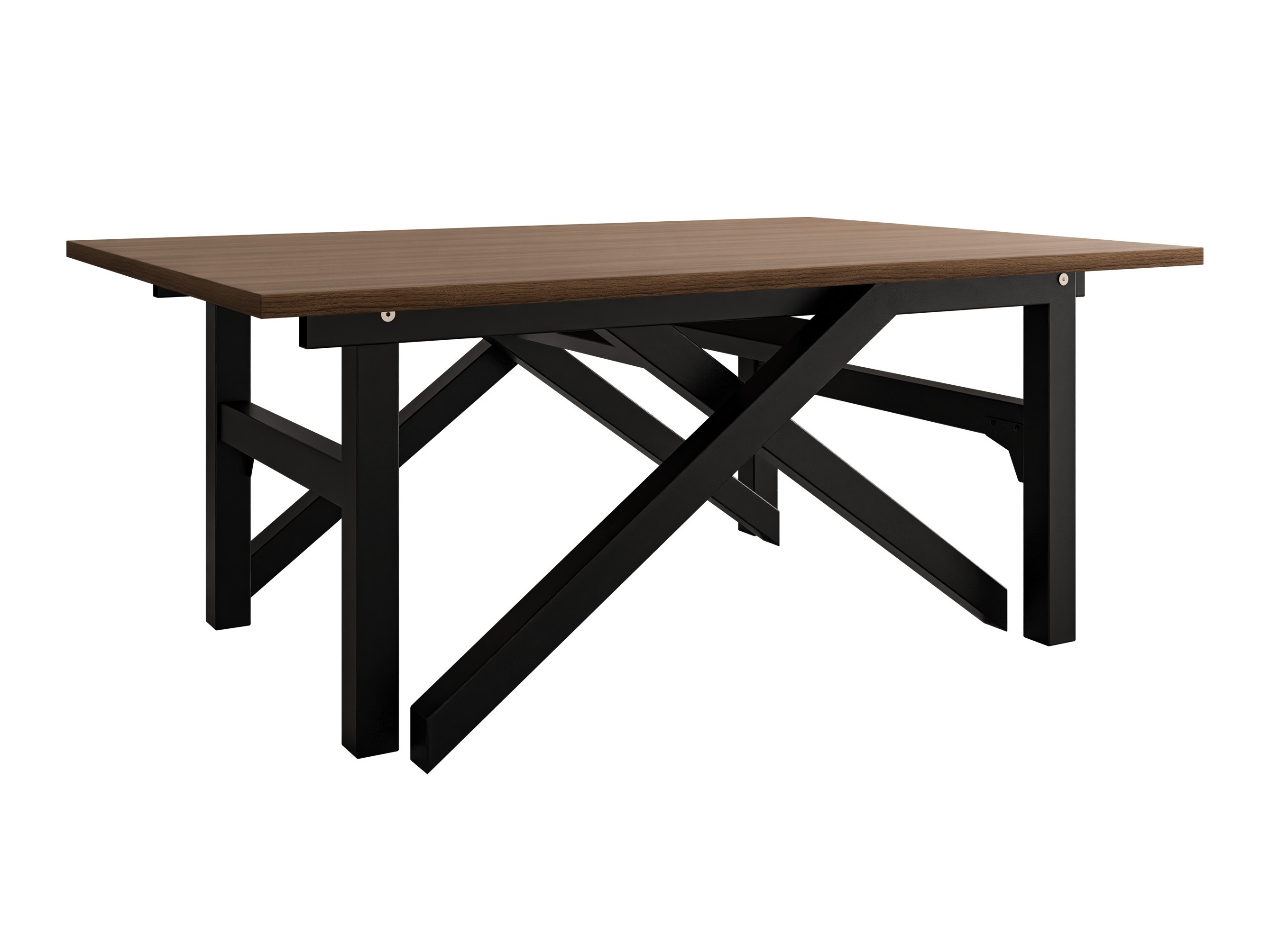 Table basse transformable Oswego 151 (Noyer + Noir)