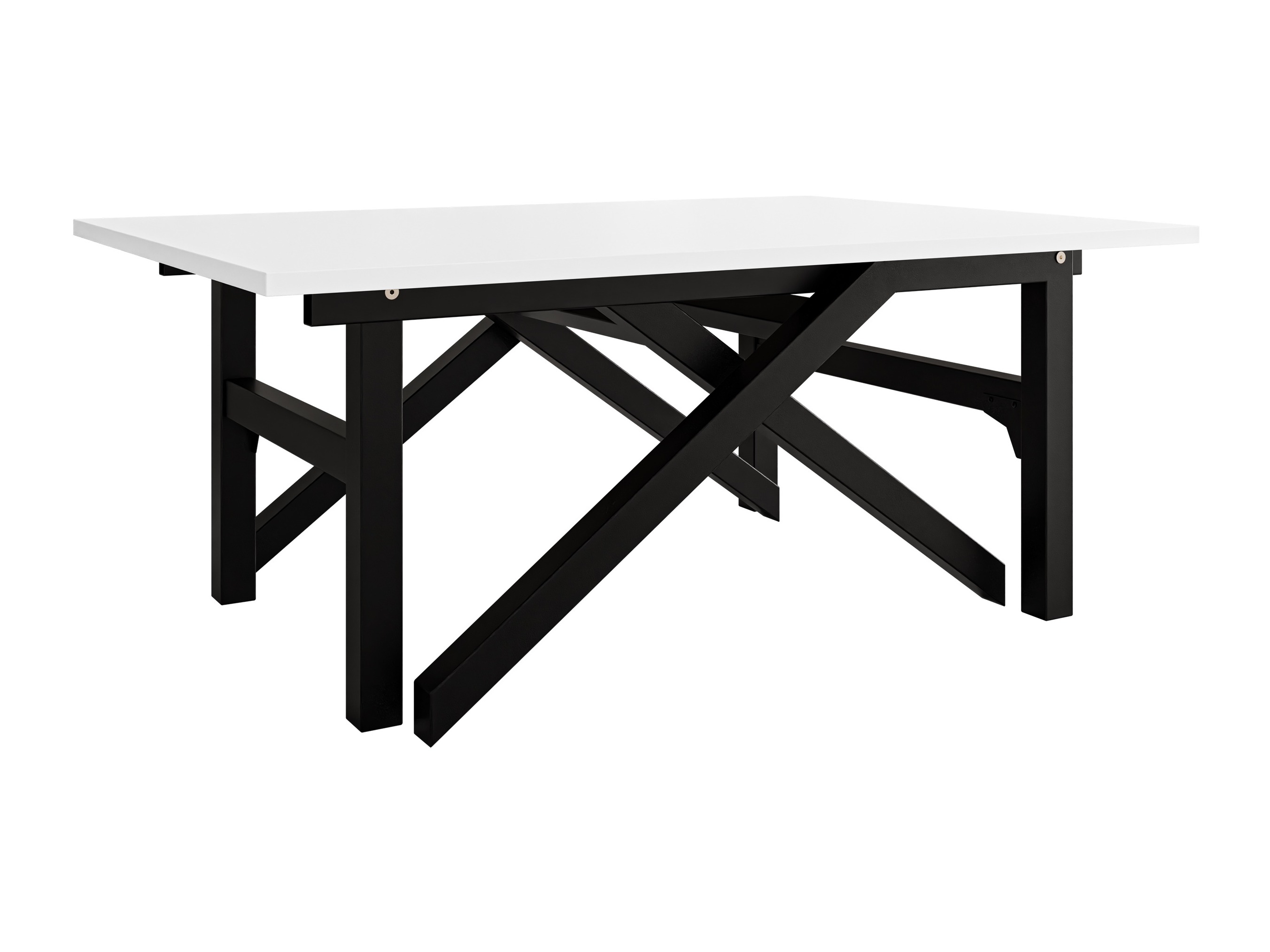 Table basse transformateur Oswego 151 (Blanc + Noir)
