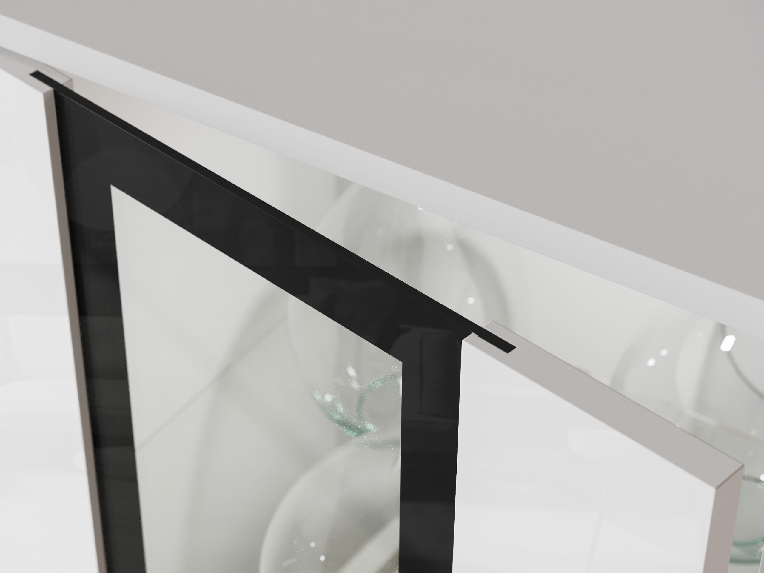 Ensemble de salon Torcame 103 (Blanc + Blanc brillant)