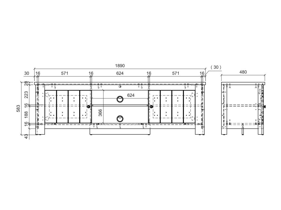 Meuble TV Mirtalo 107