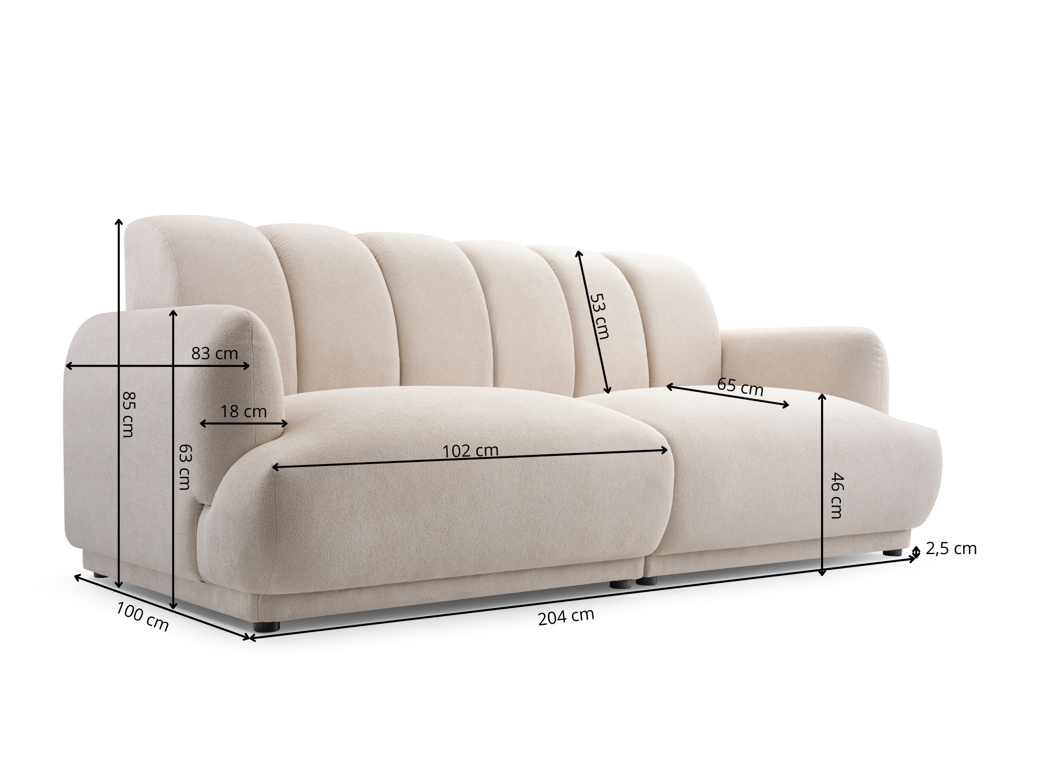 Canapé Lufkin 143 (Gerra 80)