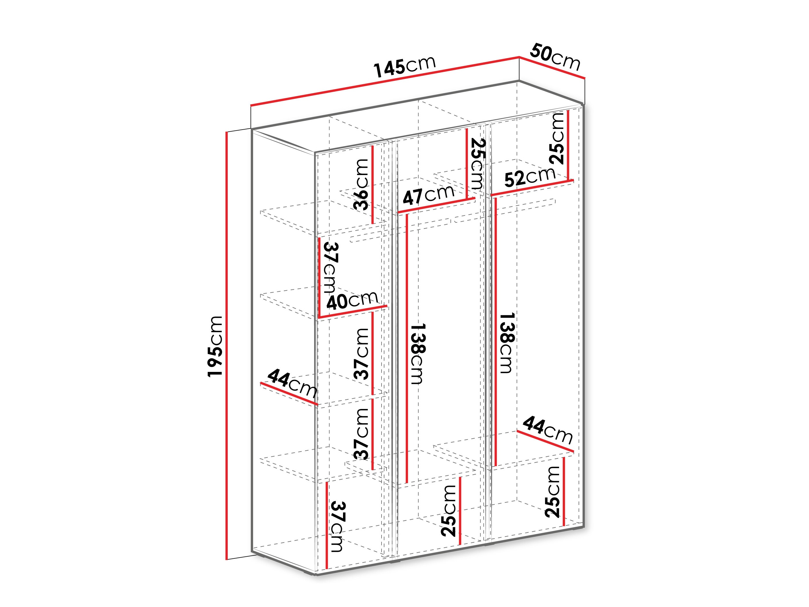 Armoire Fiosono 100 (Beige + Chêne clair)