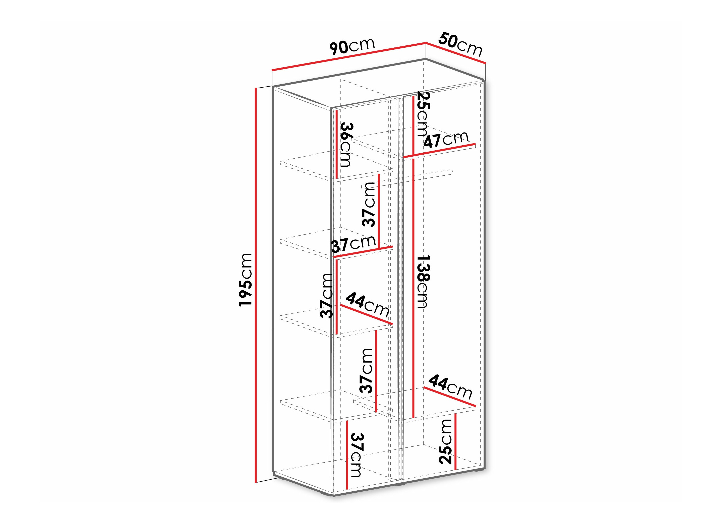 Armoire Fiosono 102 (Eucalyptus + Chêne)