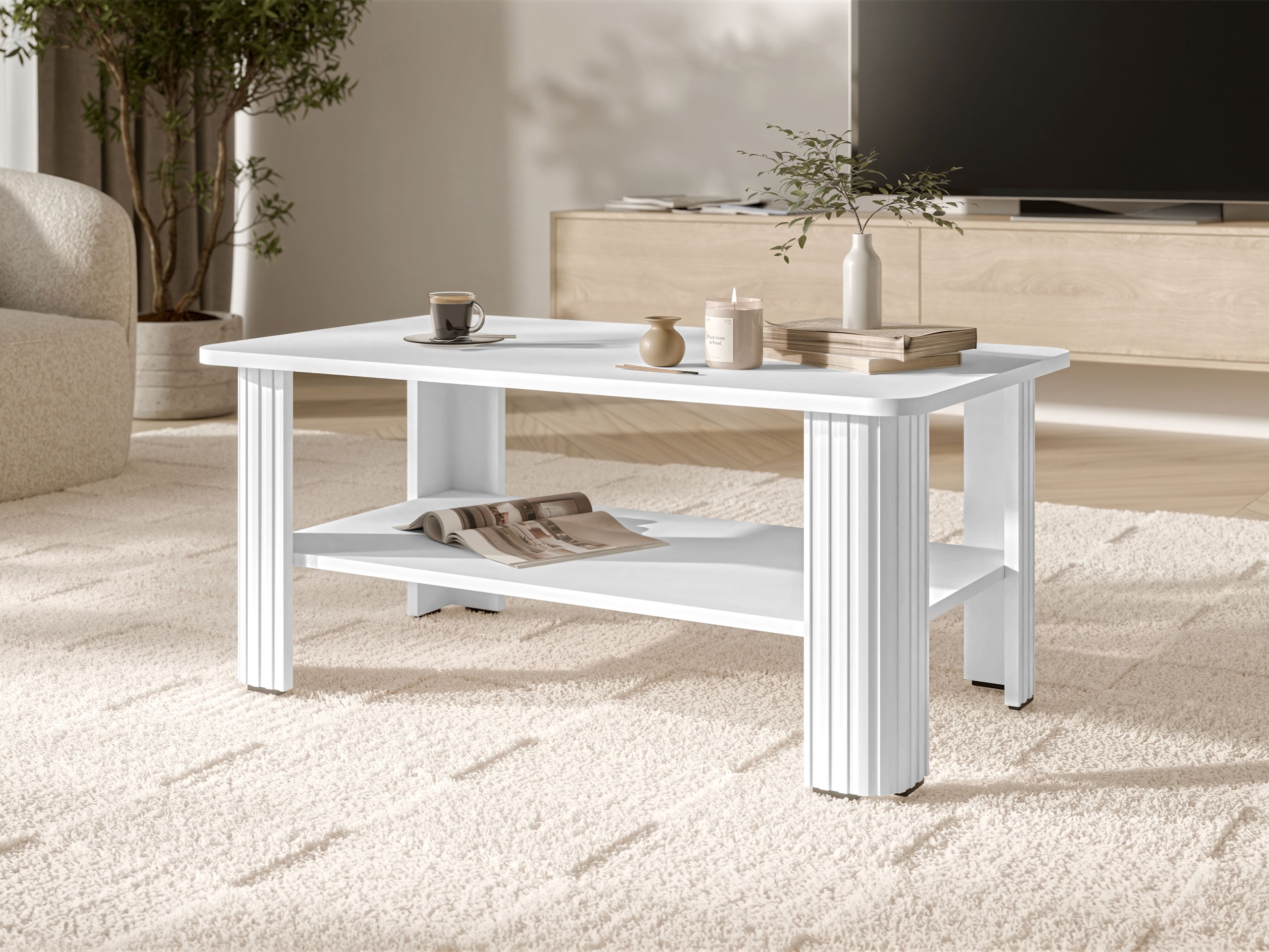 Table basse Charlotte 213 (Blanc)