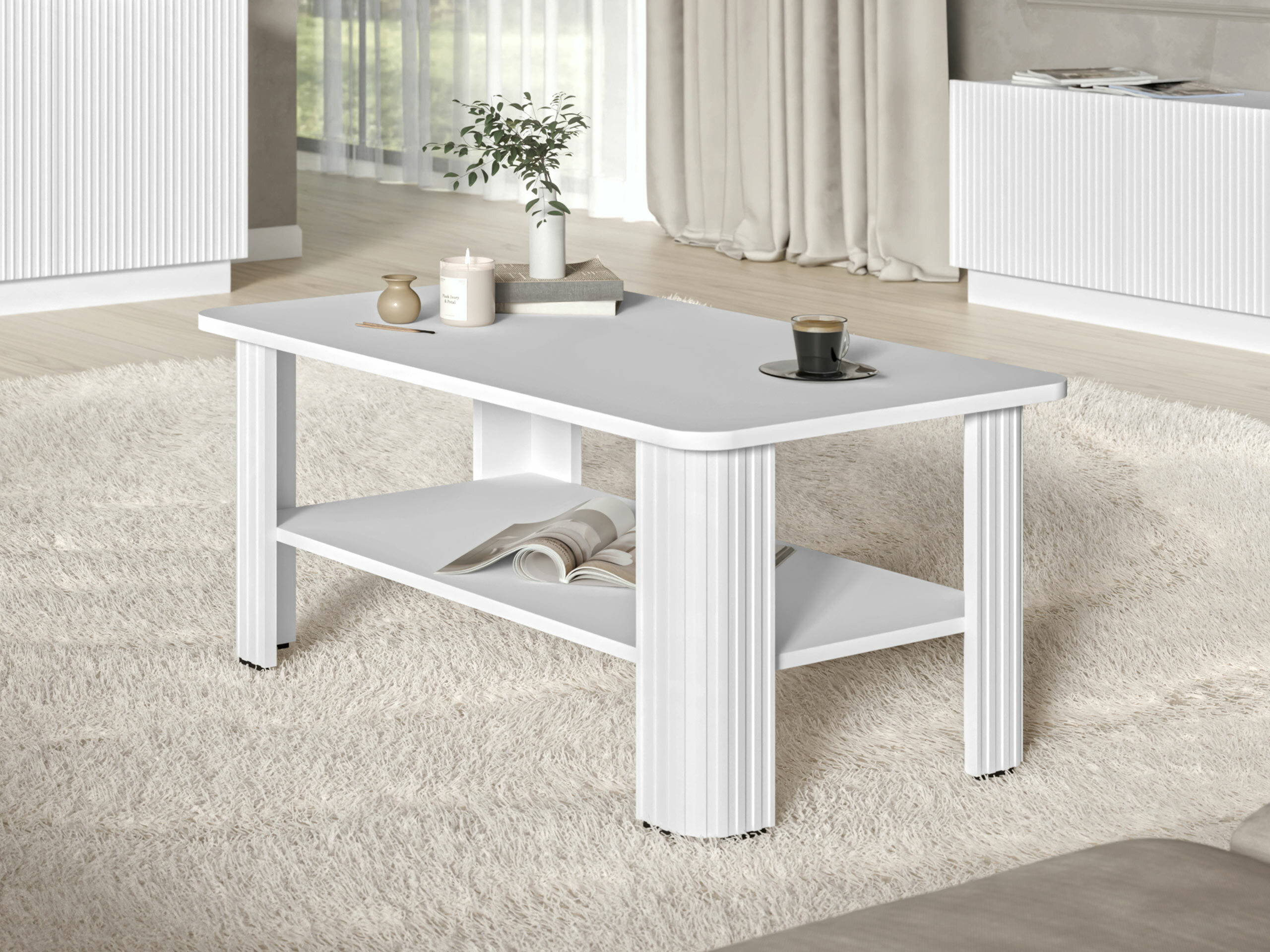 Table basse Charlotte 213 (Blanc)