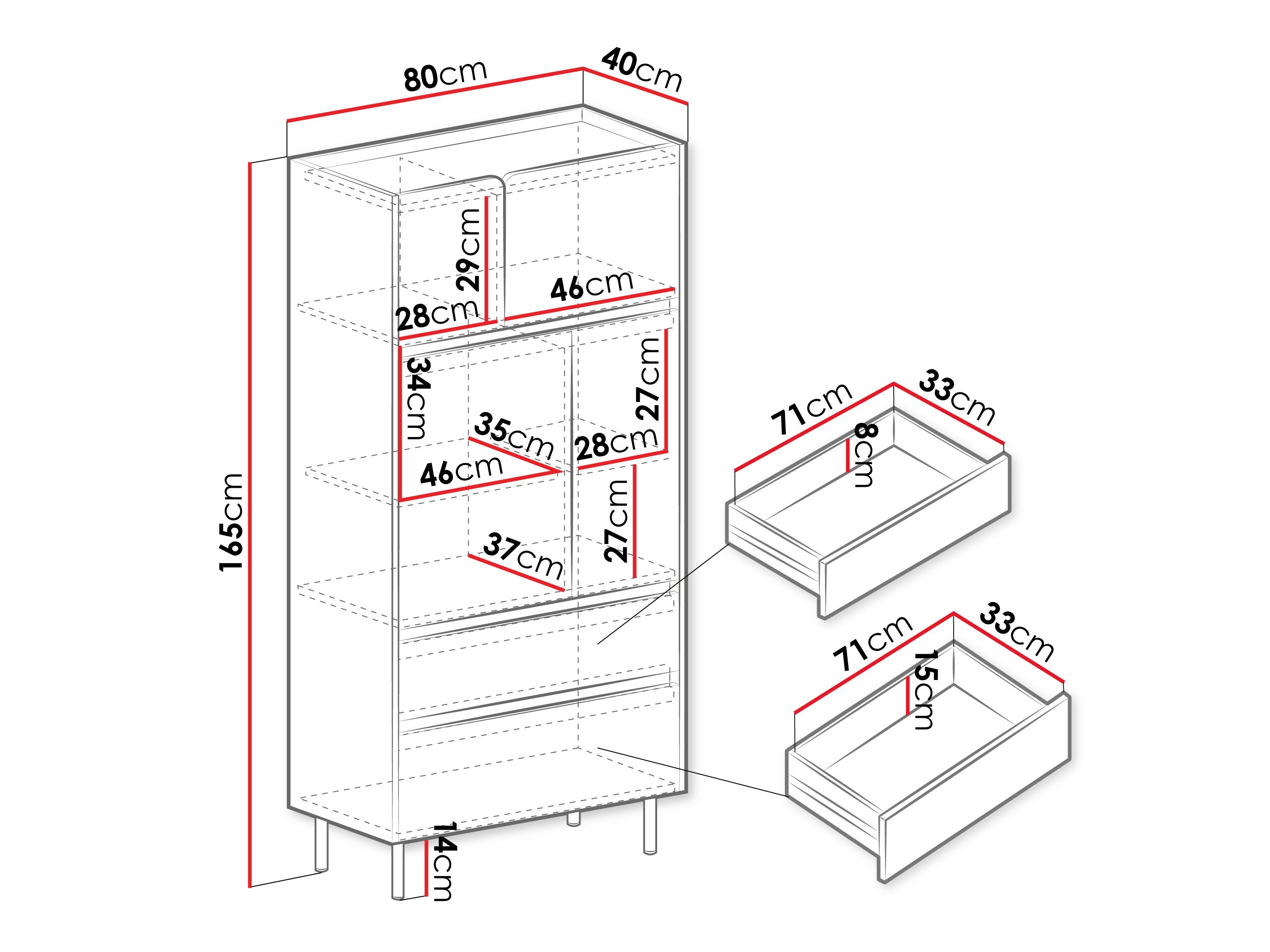 Étagère Fiosono 104 (Eucalyptus + Chêne)