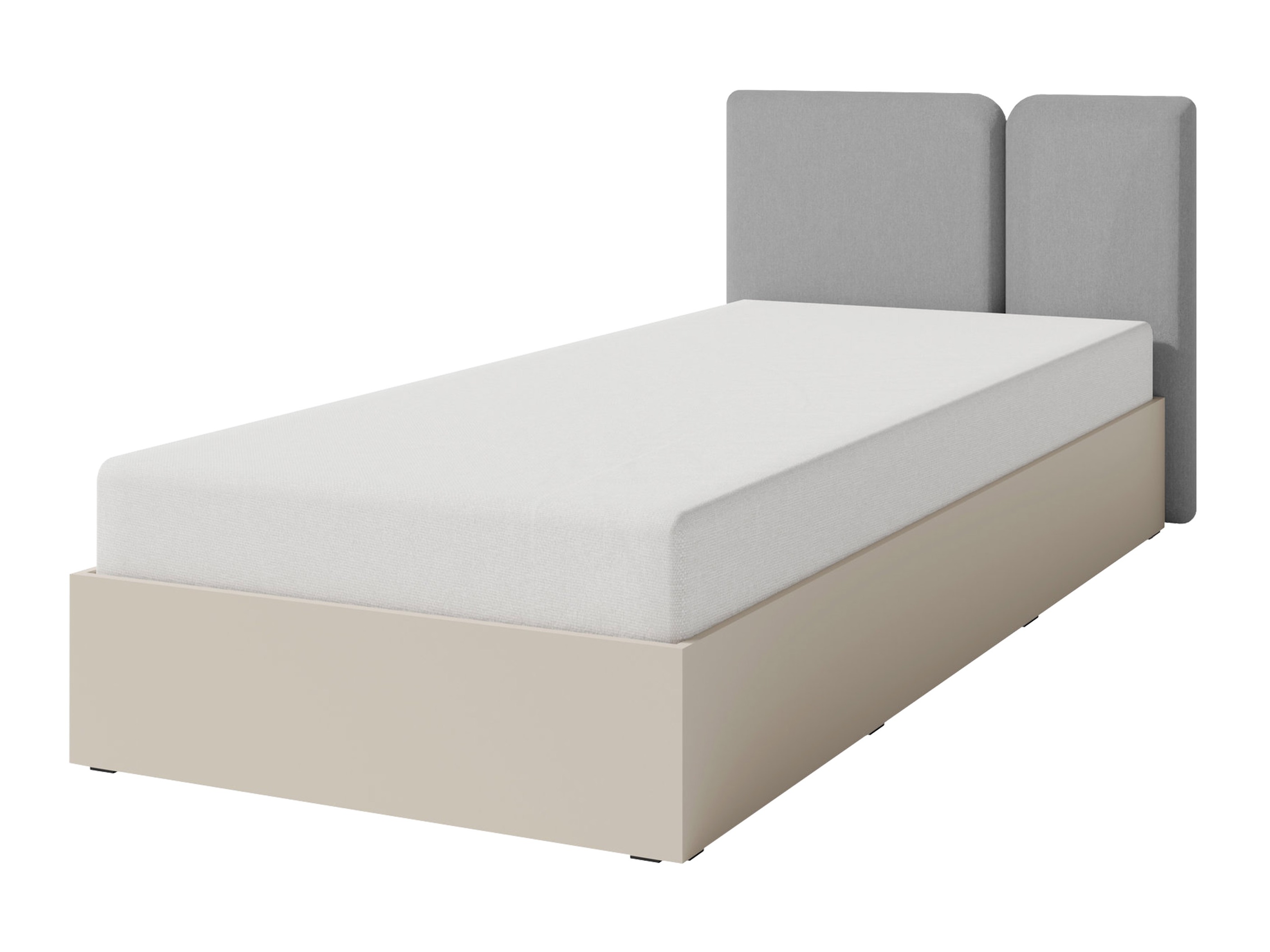 Lit Fiosono 112 (Beige + Chêne clair)