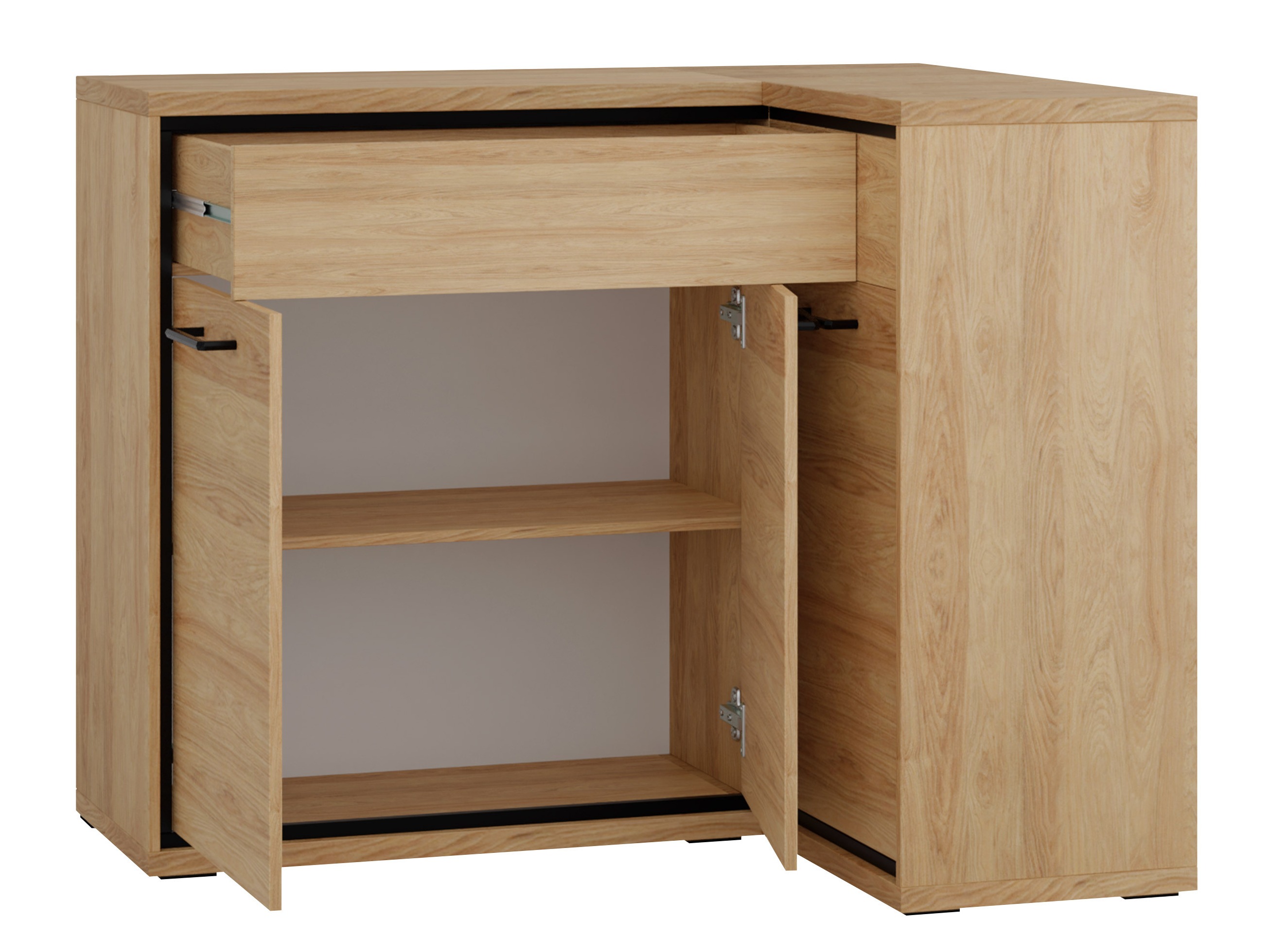 Commode d'angle Etrmoni 106 (Clair bois)