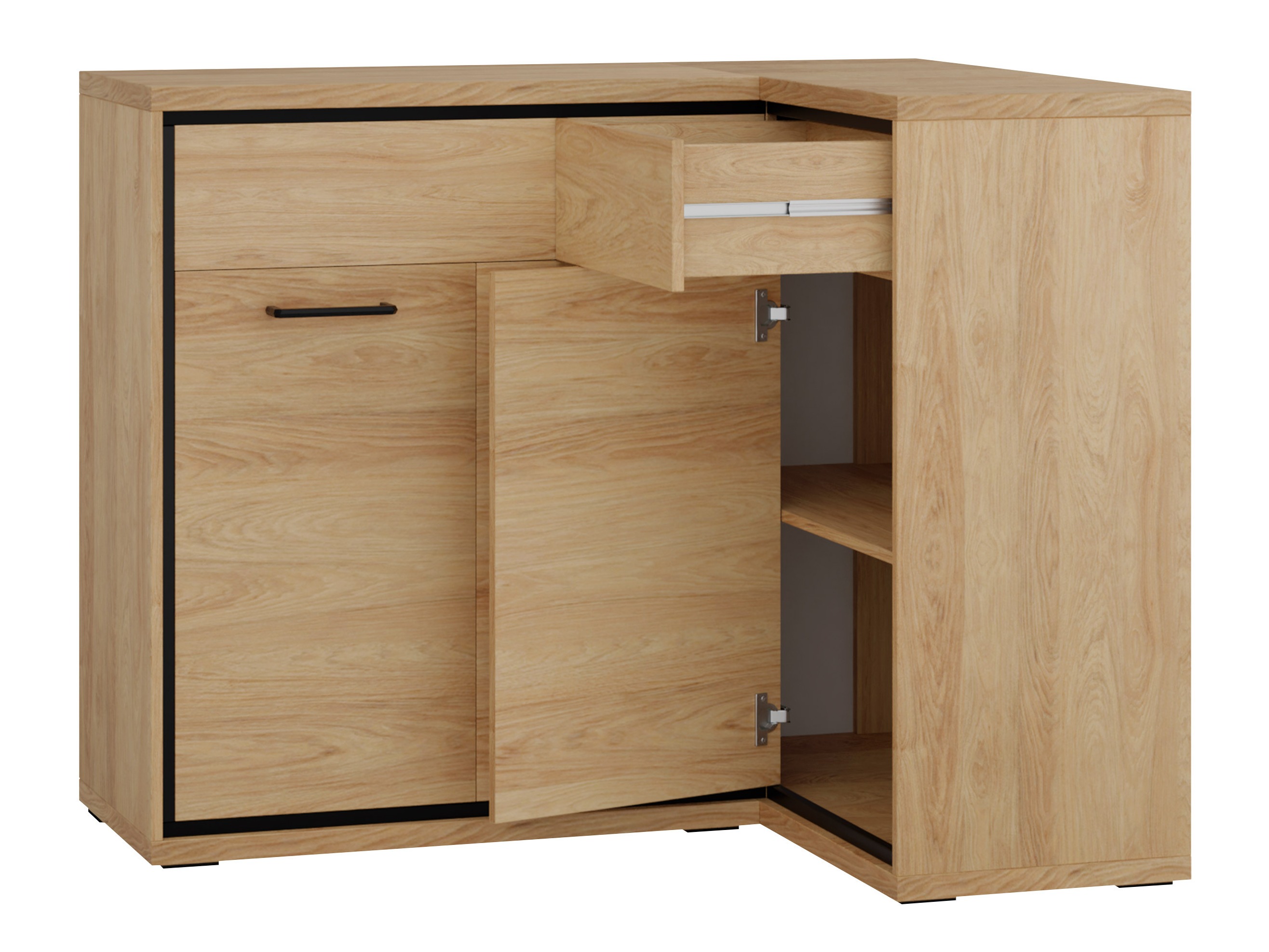 Commode d'angle Etrmoni 106 (Clair bois)