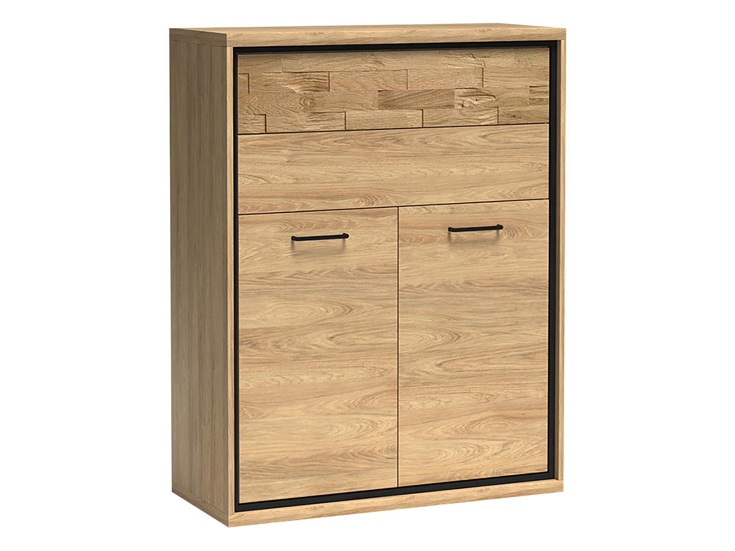 Commode Etrmoni 103 (Clair bois + Chêne)